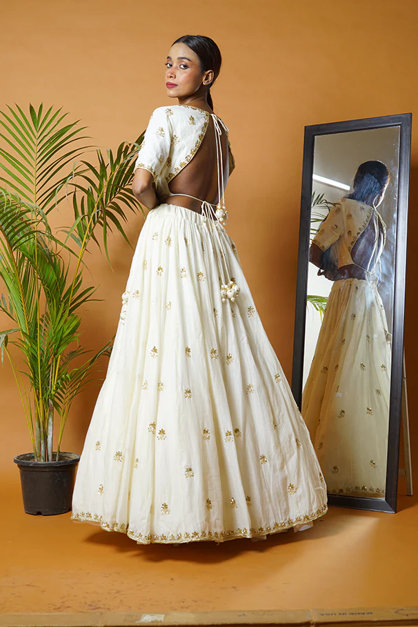 Off White Lehenga Set - Image 19