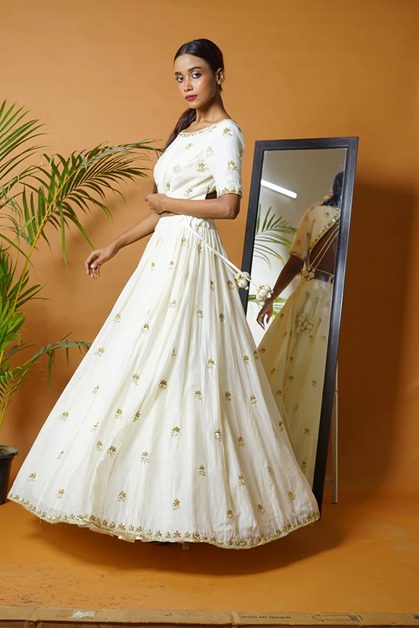 Off White Lehenga Set - Image 20