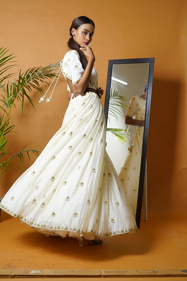 Off White Lehenga Set - Image 21