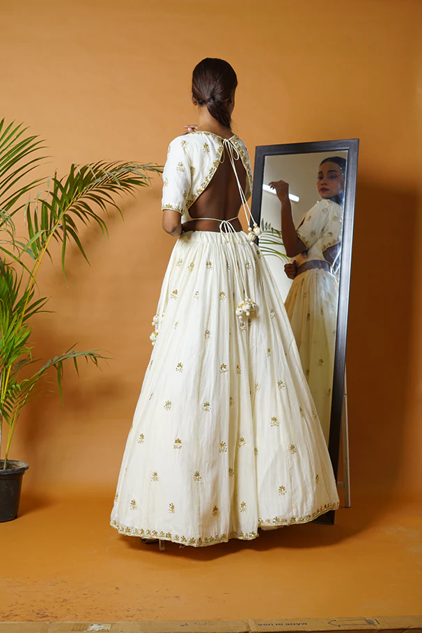 Off White Lehenga Set - Image 22