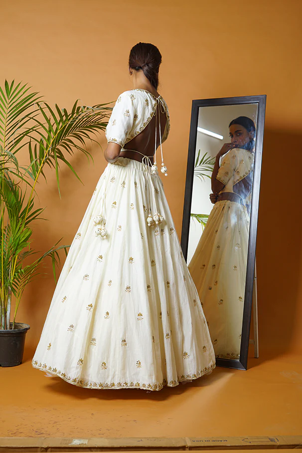 Off White Lehenga Set - Image 23