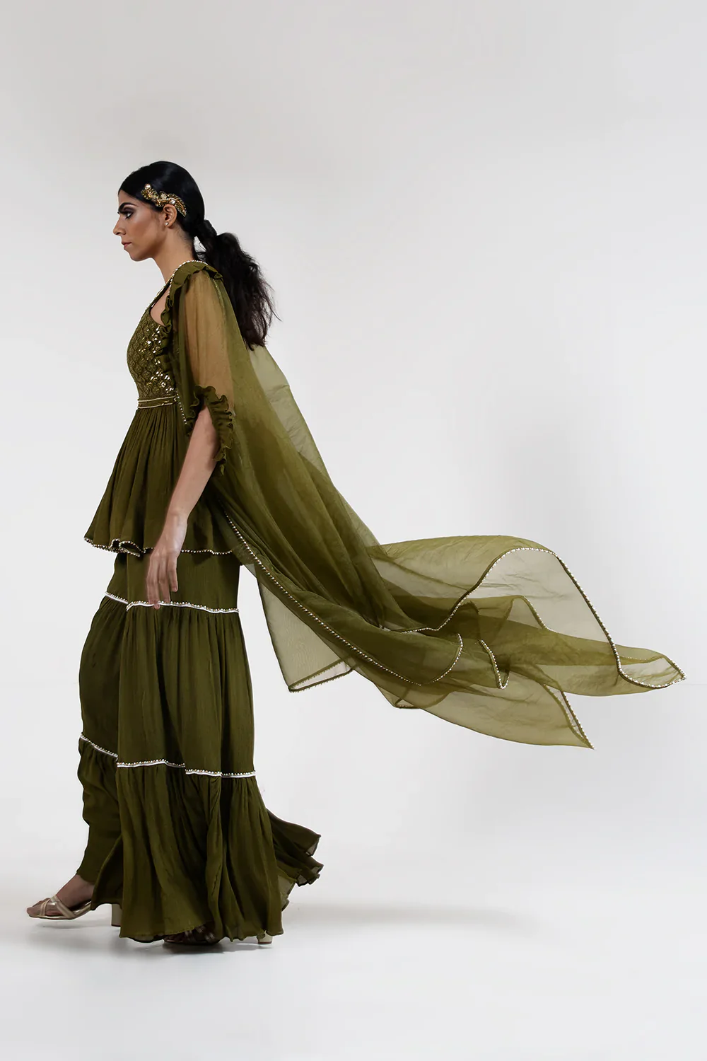 Olive Green Pant Set - Image 5