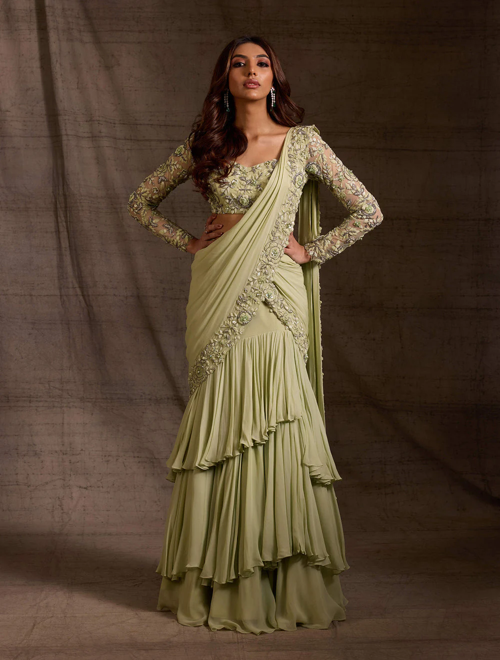 Olivia - pre draped saree - Image 3