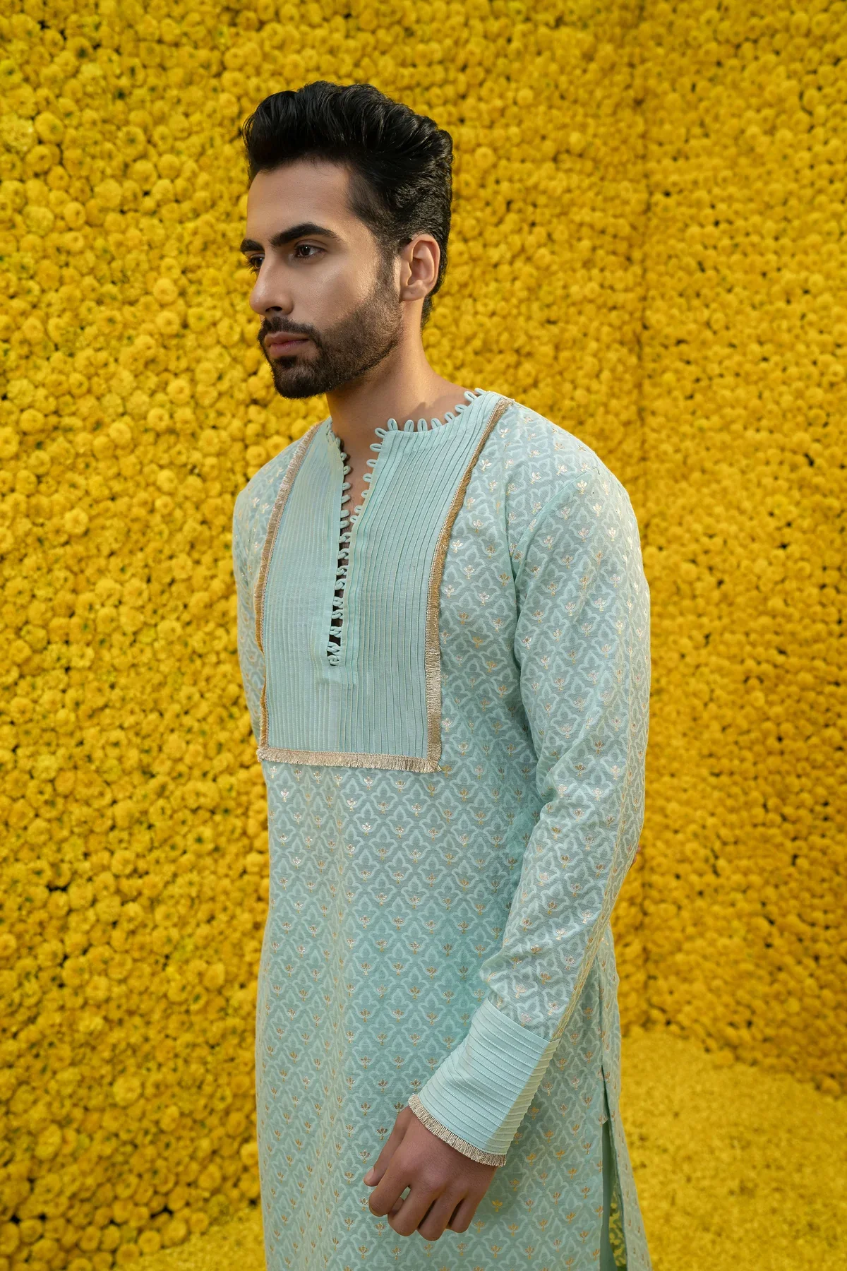 Omar Aquamarine Kurta - Image 3