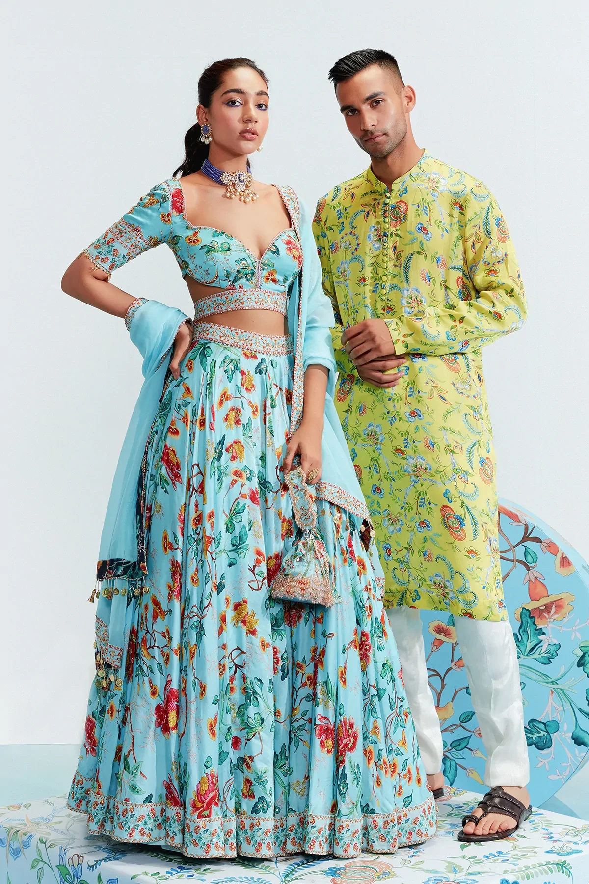 Omar Yellow Printed Kurta - Image 3