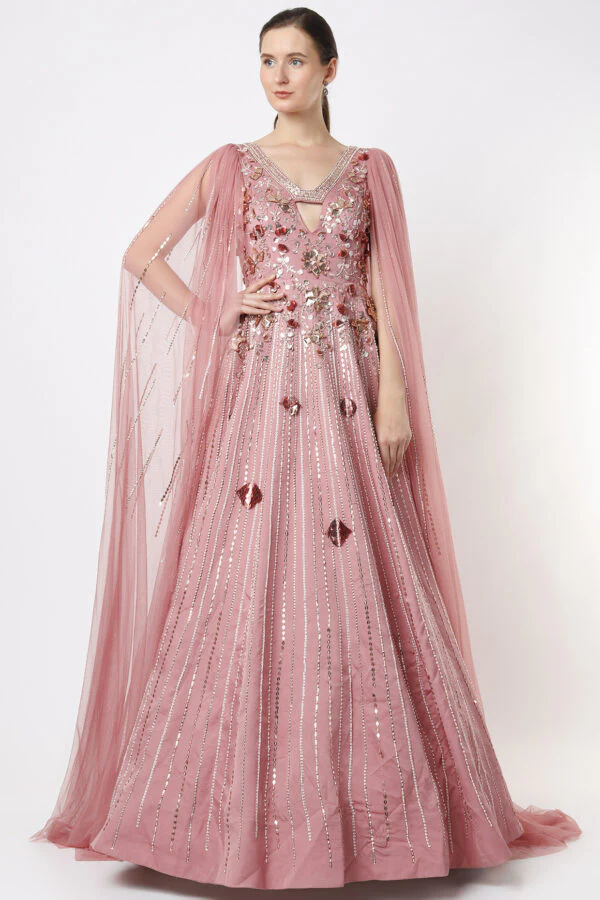 Onion Pink Gown - Image 3