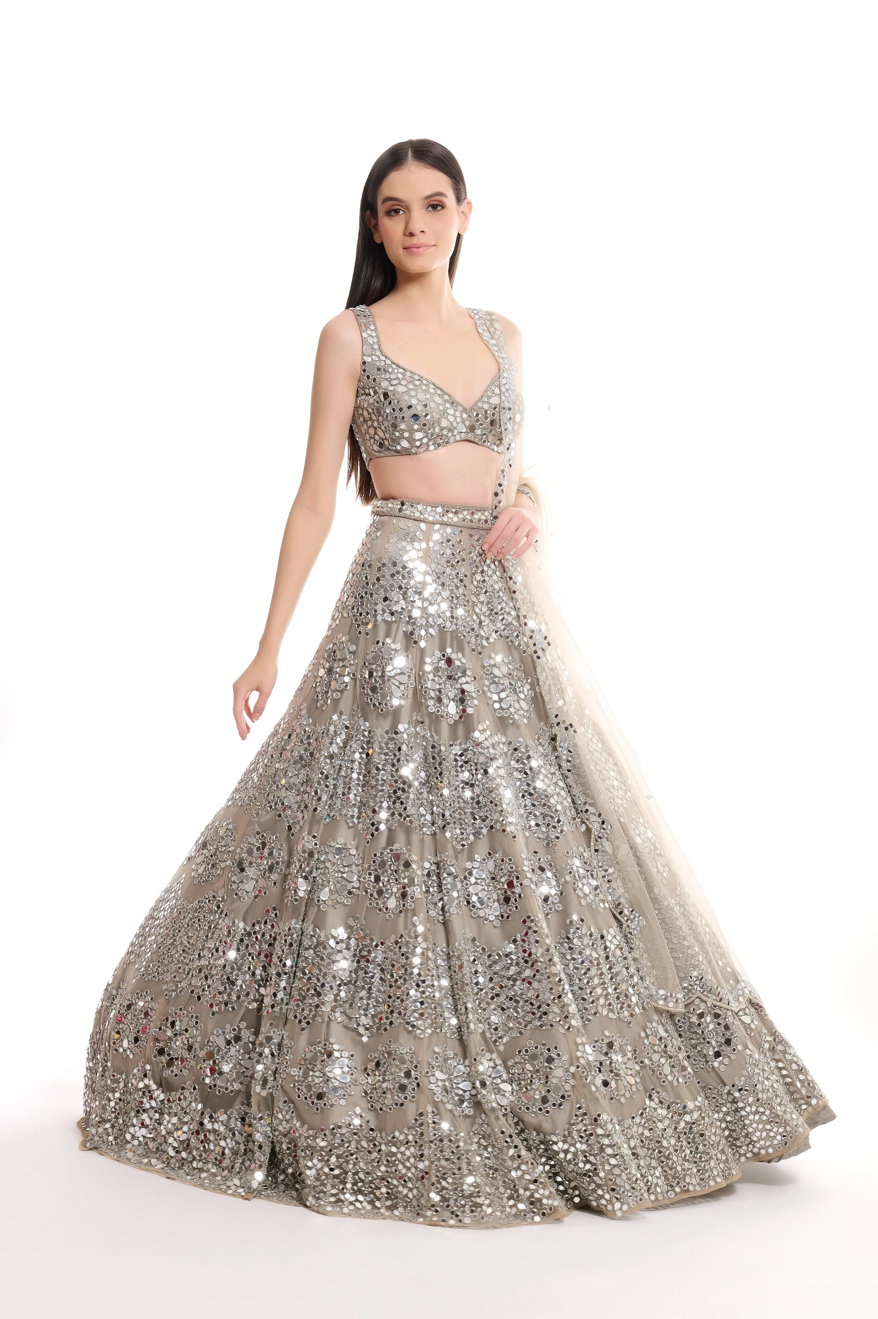 Paparazzi - Hand Embroidered Lehenga Set - Image 3