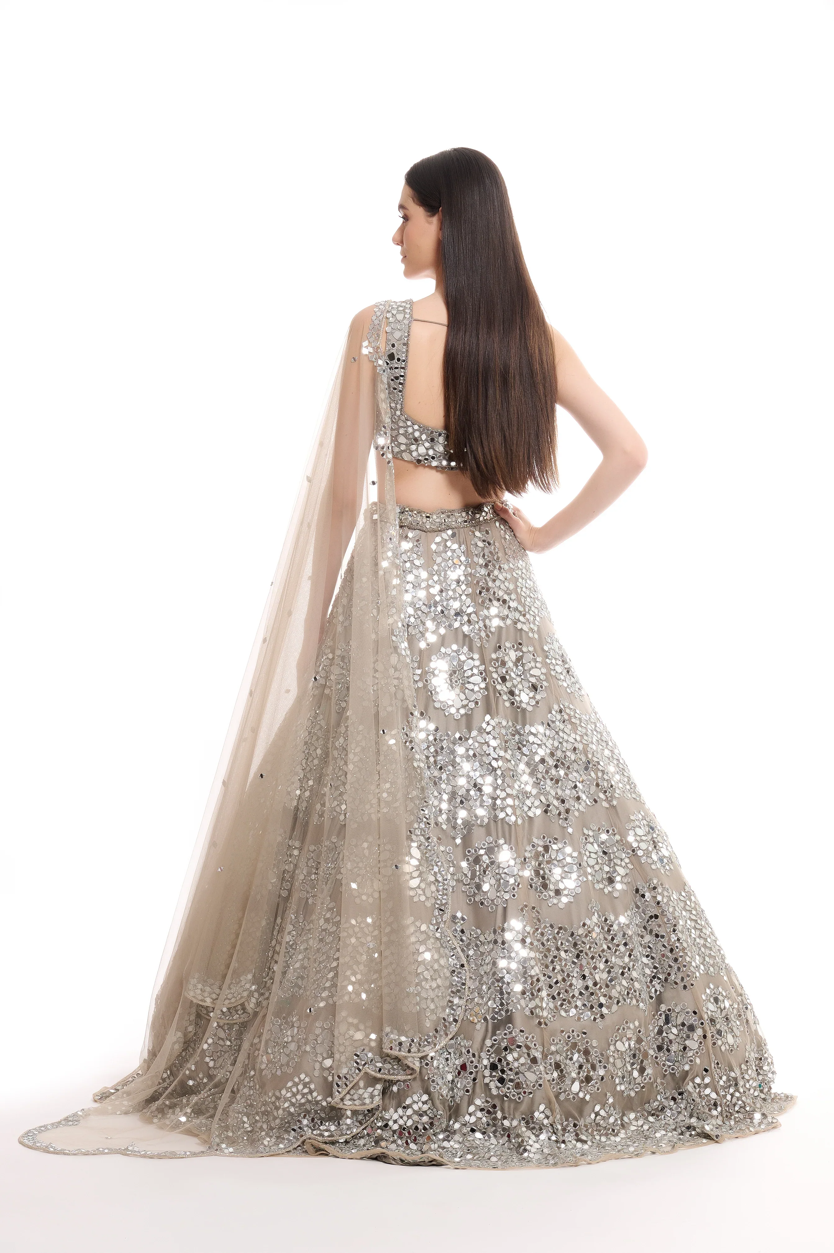 Paparazzi - Hand Embroidered Lehenga Set - Image 4