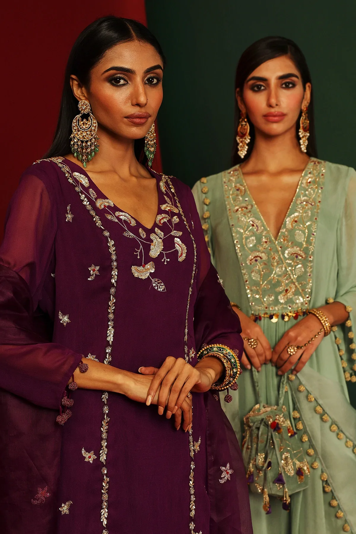 Pihu Jade Embroidered Kurta - Image 9