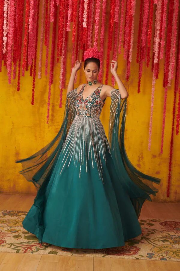 Pine Green Gown - Image 3