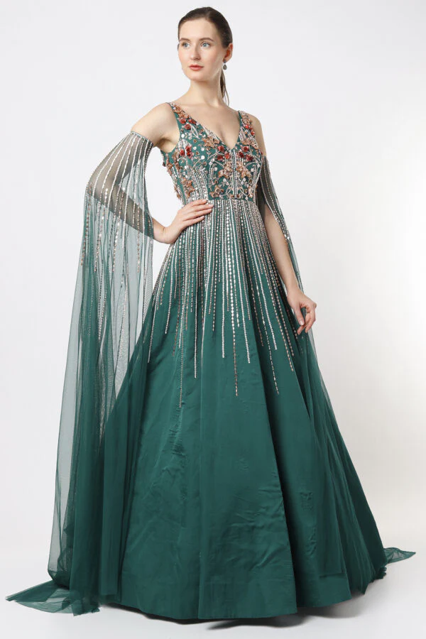 Pine Green Gown - Image 4