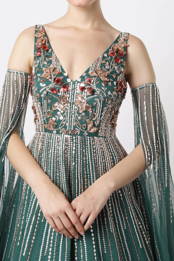 Pine Green Gown - Image 5