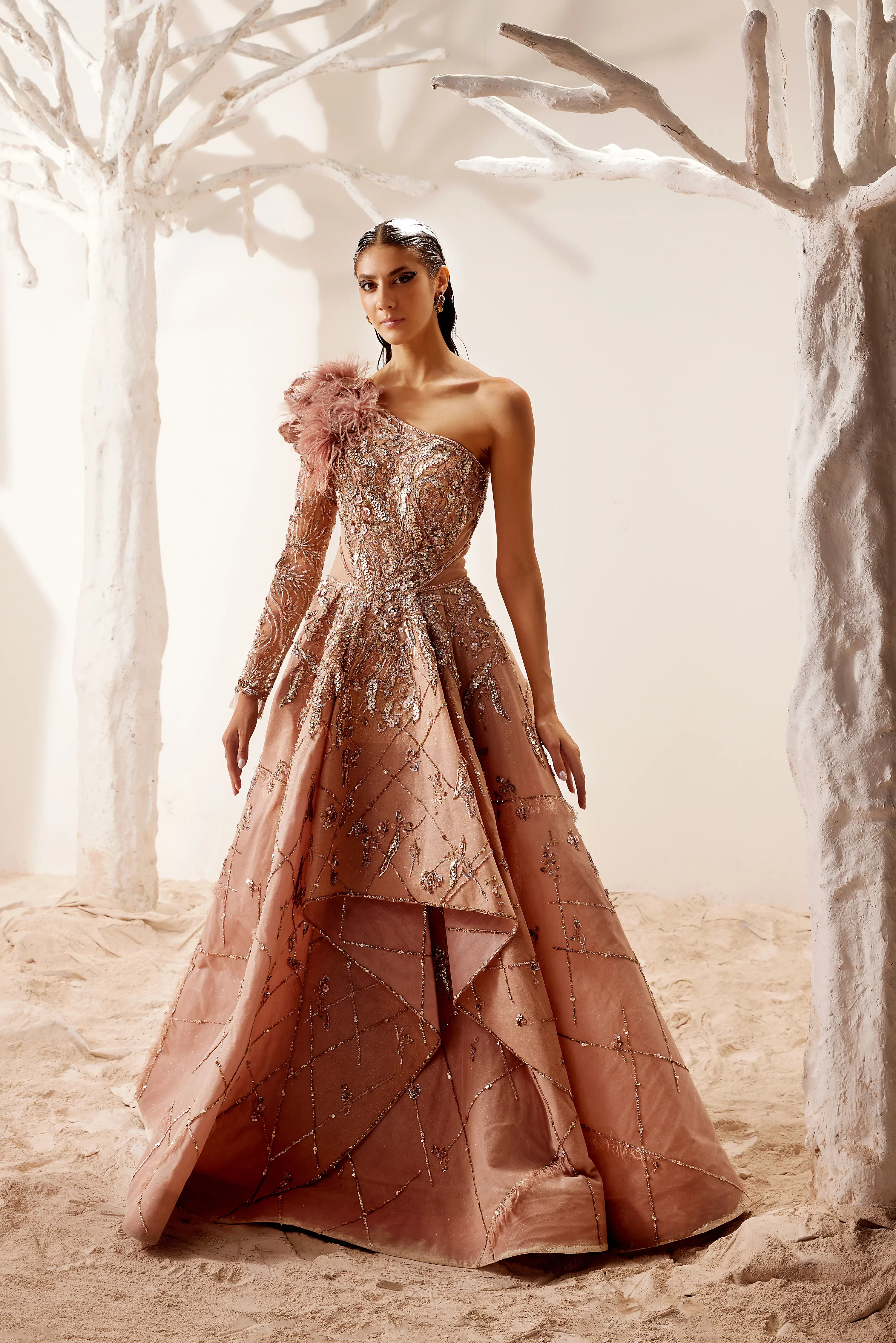 Pink Gilded Gown - Image 5