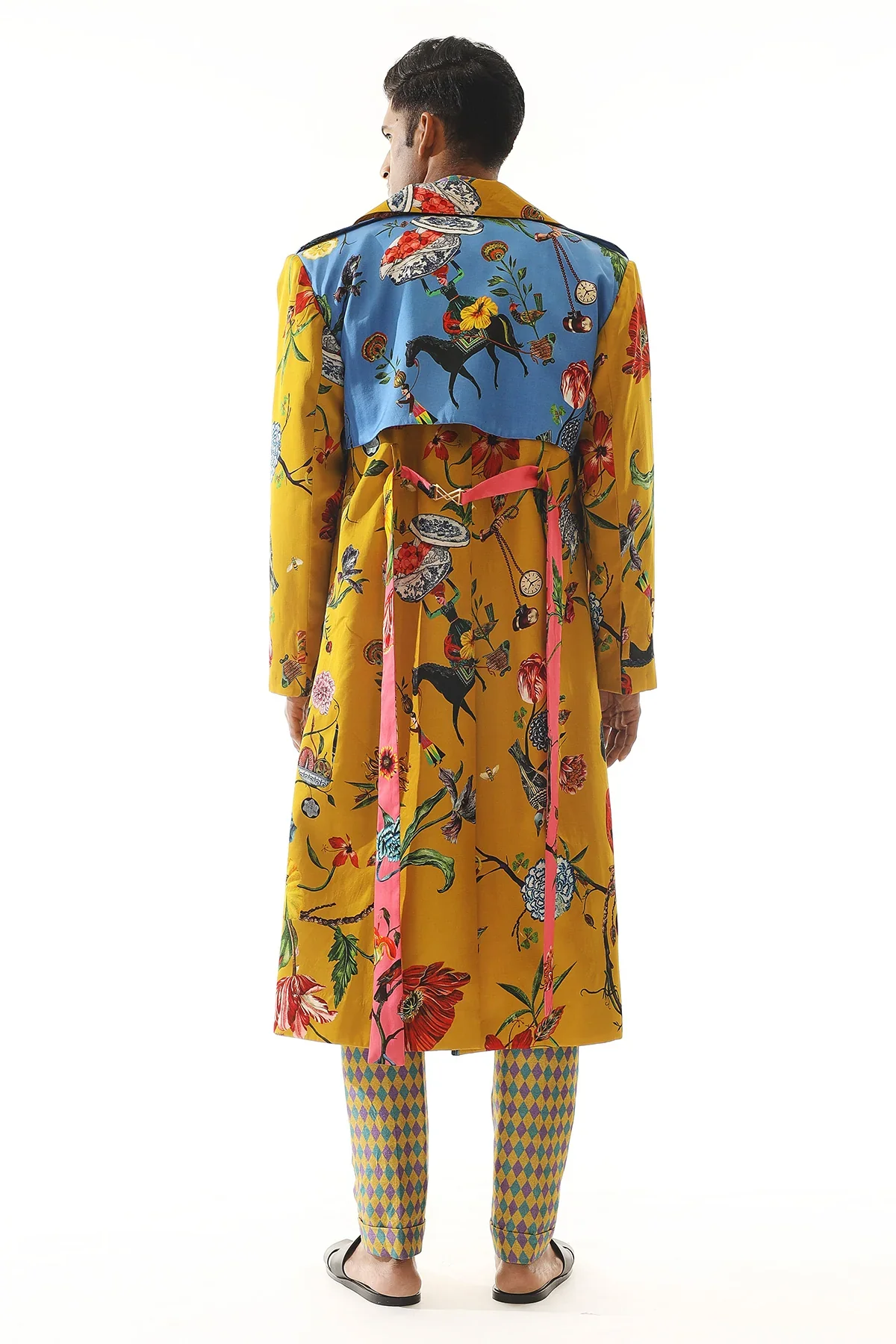Printed Trench Coat - Image 3