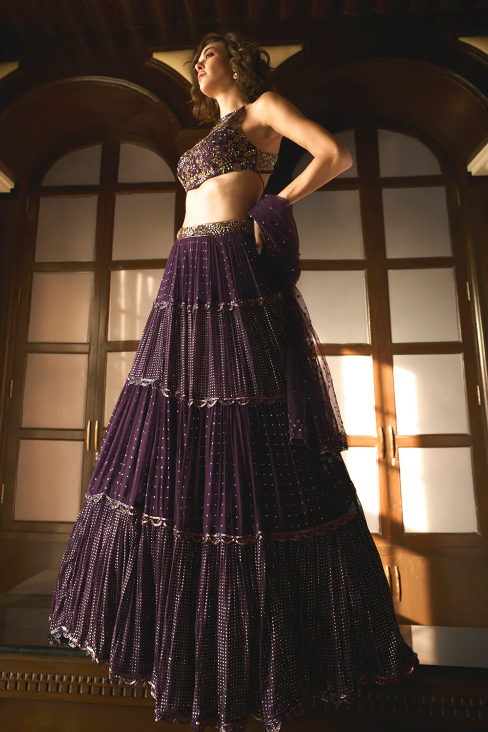 Purple Lehenga Set - Image 5