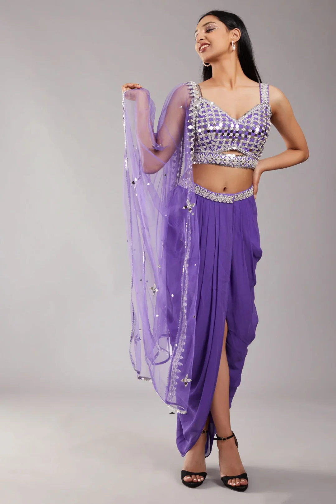 Purple Mirror Cape Set - Image 3