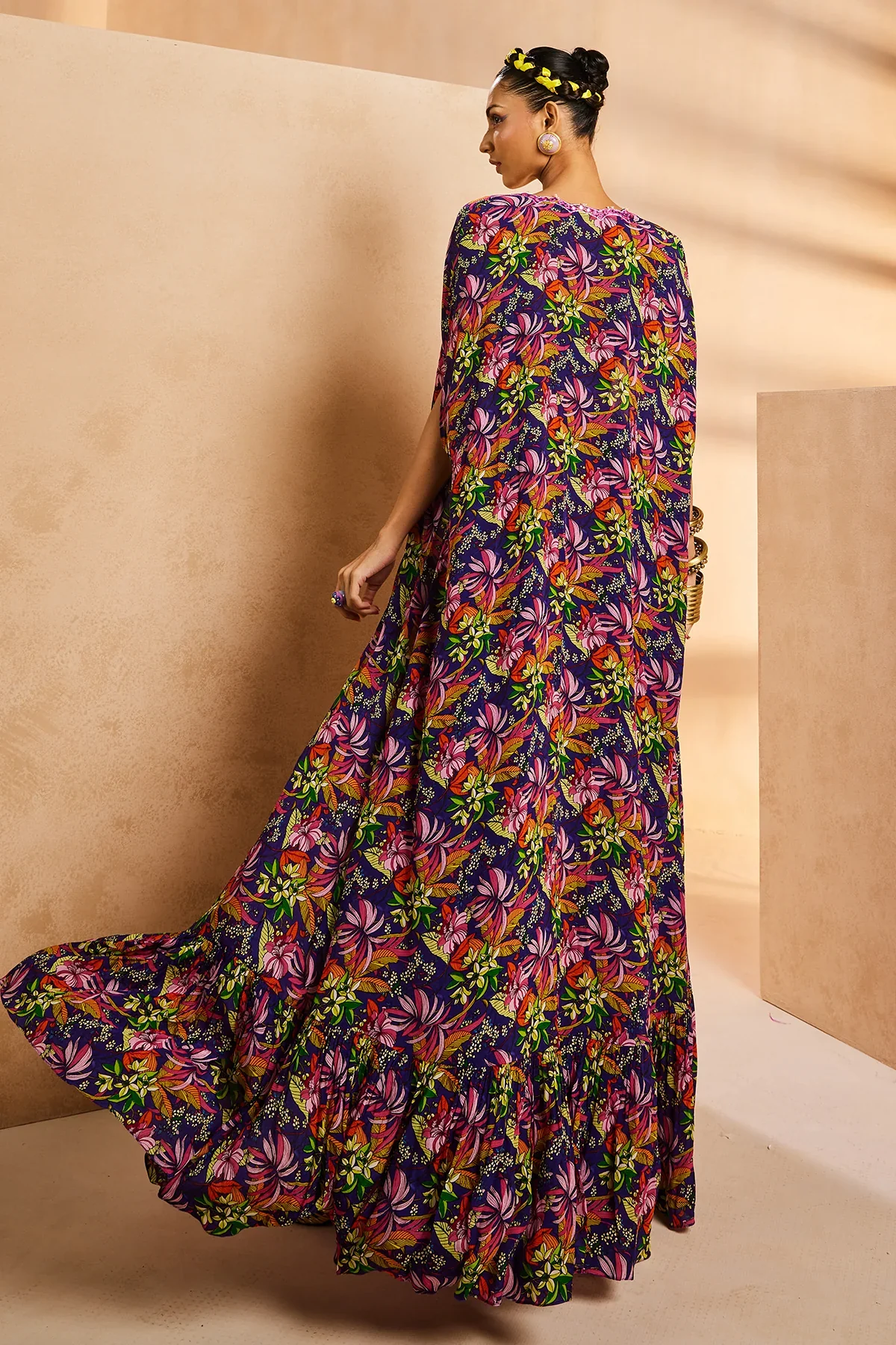 Purple Wrap Skirt Jacket - Image 3
