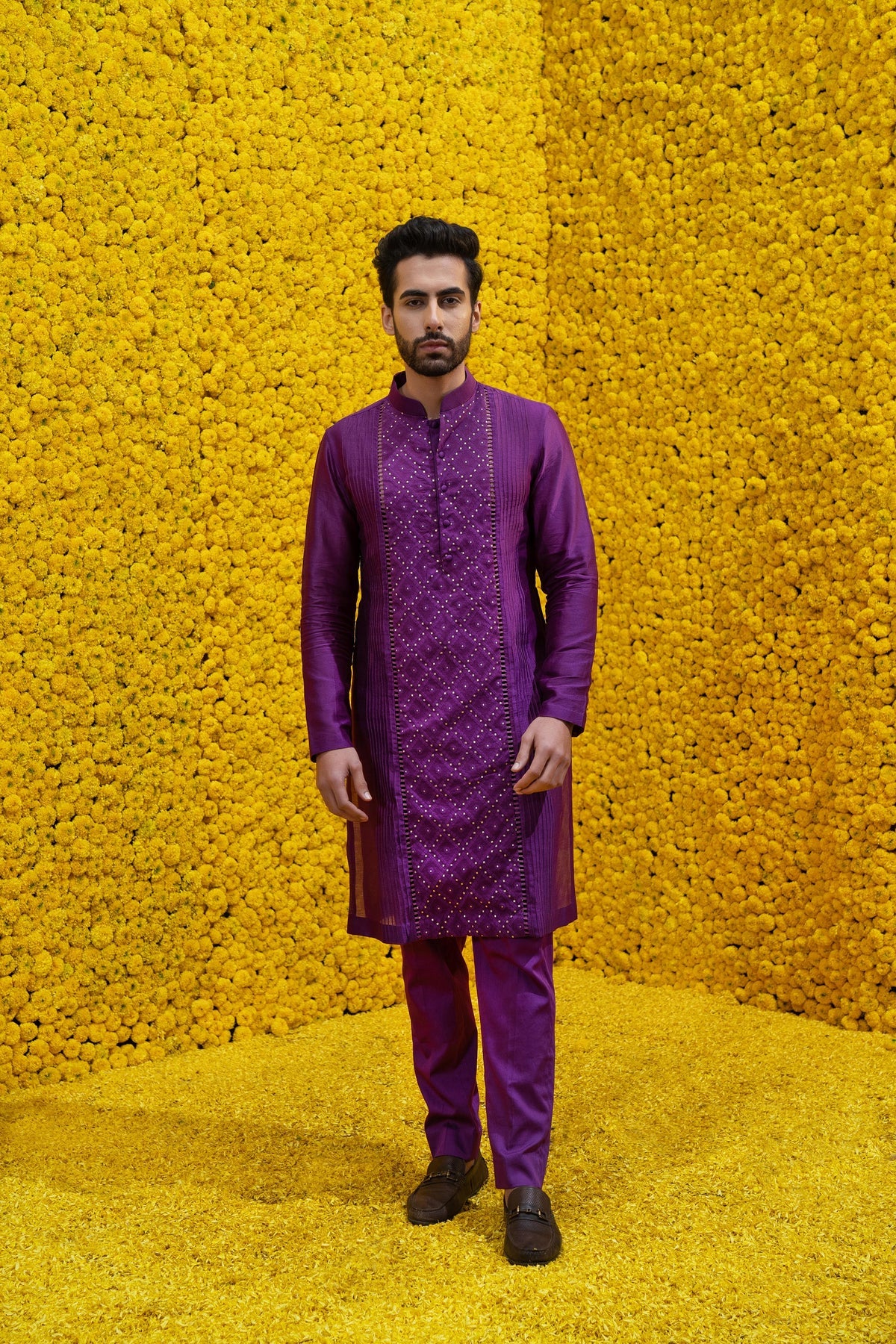 Raana Purple Kurta
