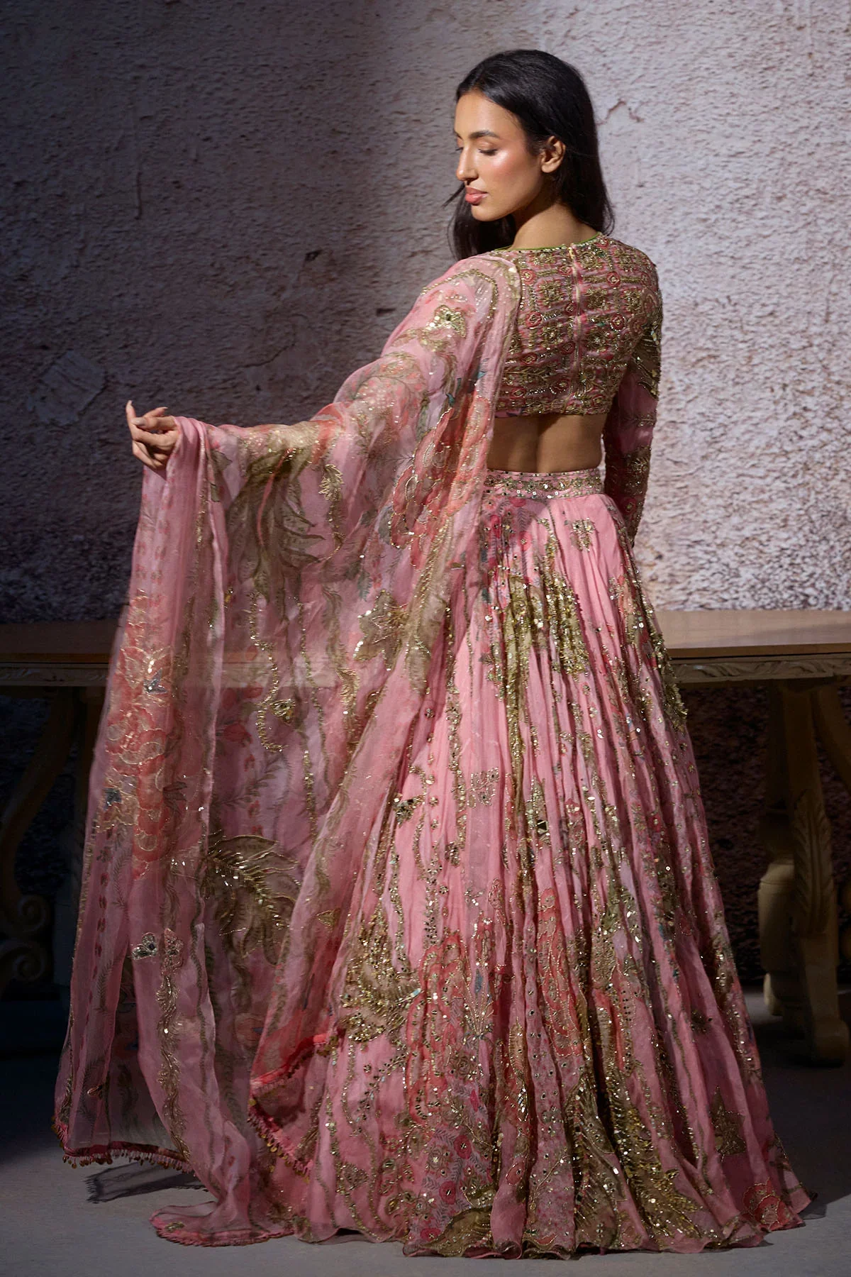 RADHA- Embridered Blouse Lehenga - Image 5