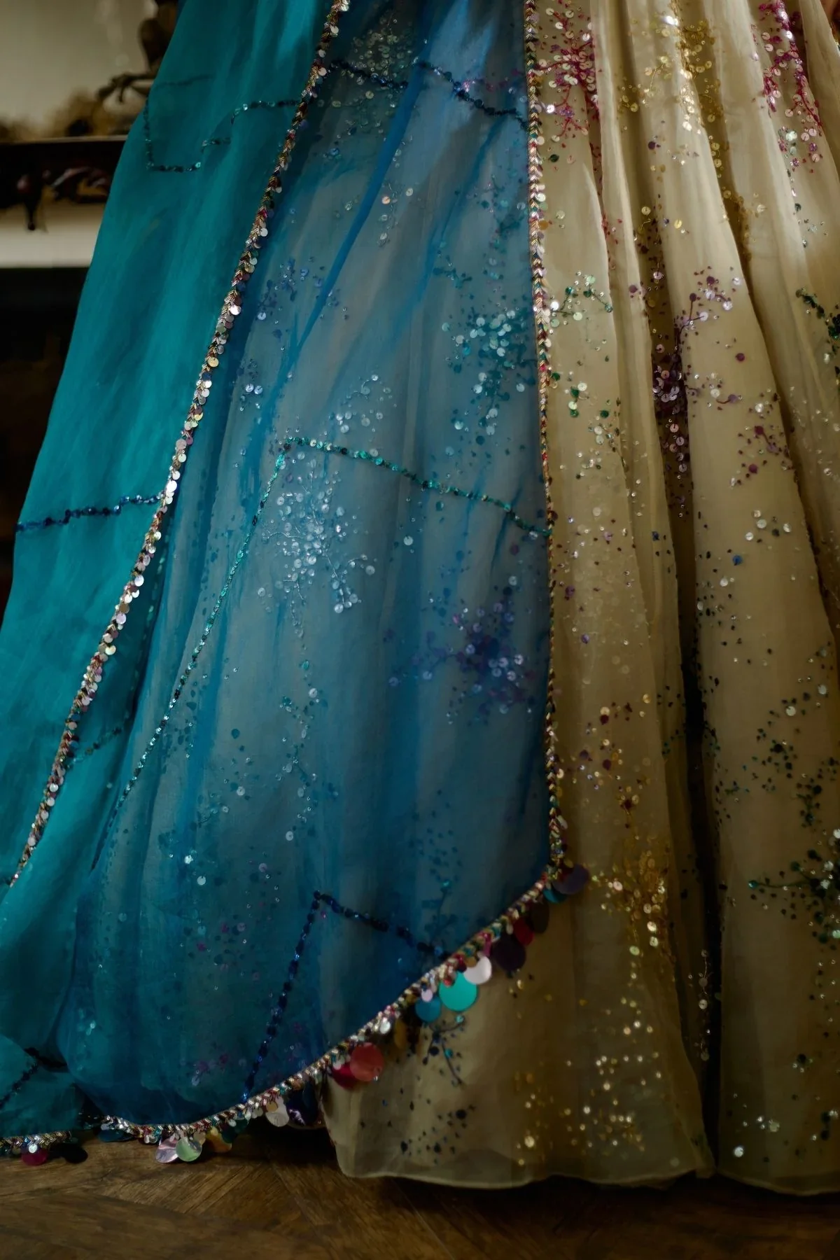 RANGEELA - Colorful Sequins Placement Lehenhga - Image 3