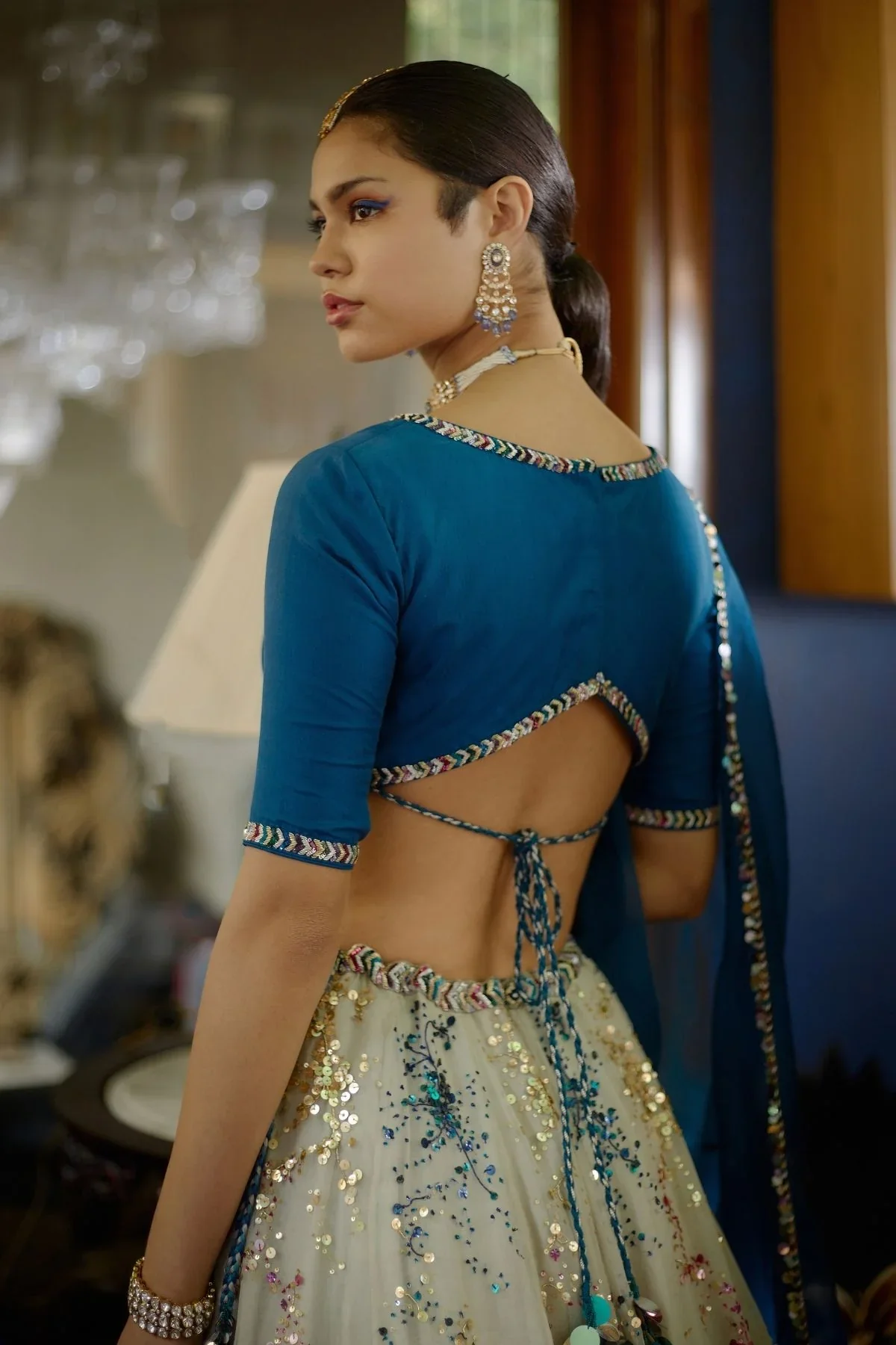 RANGEELA - Colorful Sequins Placement Lehenhga - Image 4