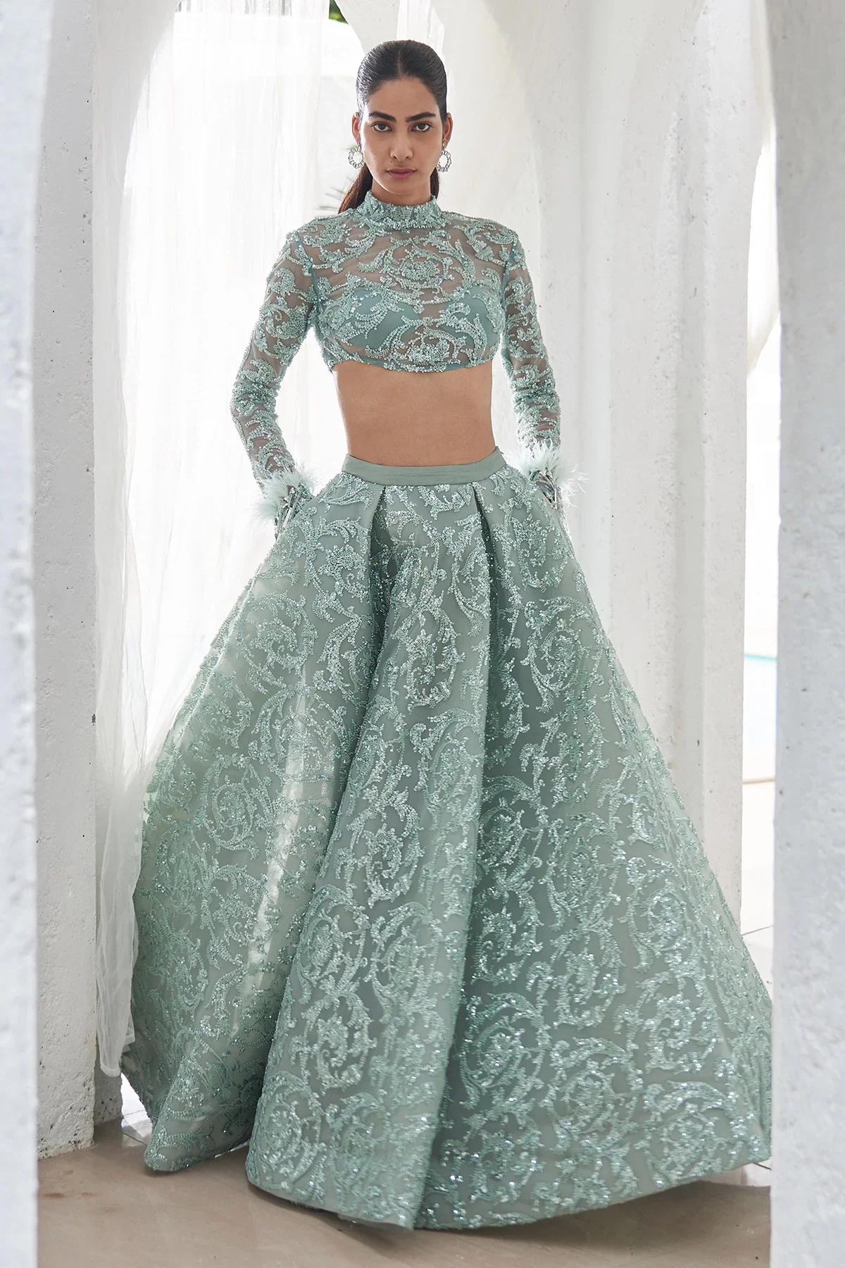 Rani Embroidered Lehenga With Blouse