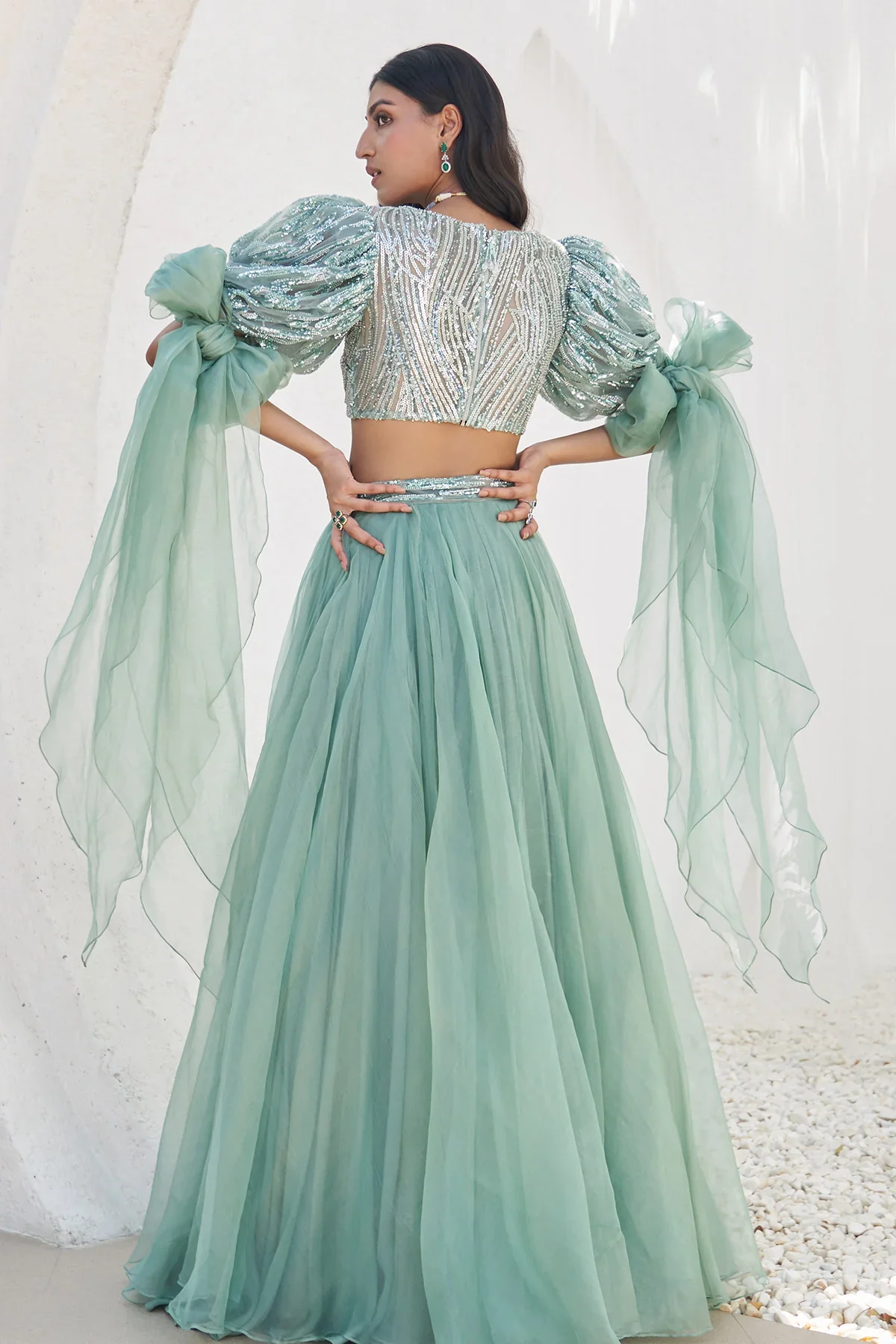 Rania Embroidered Lehenga With Blouse - Image 3
