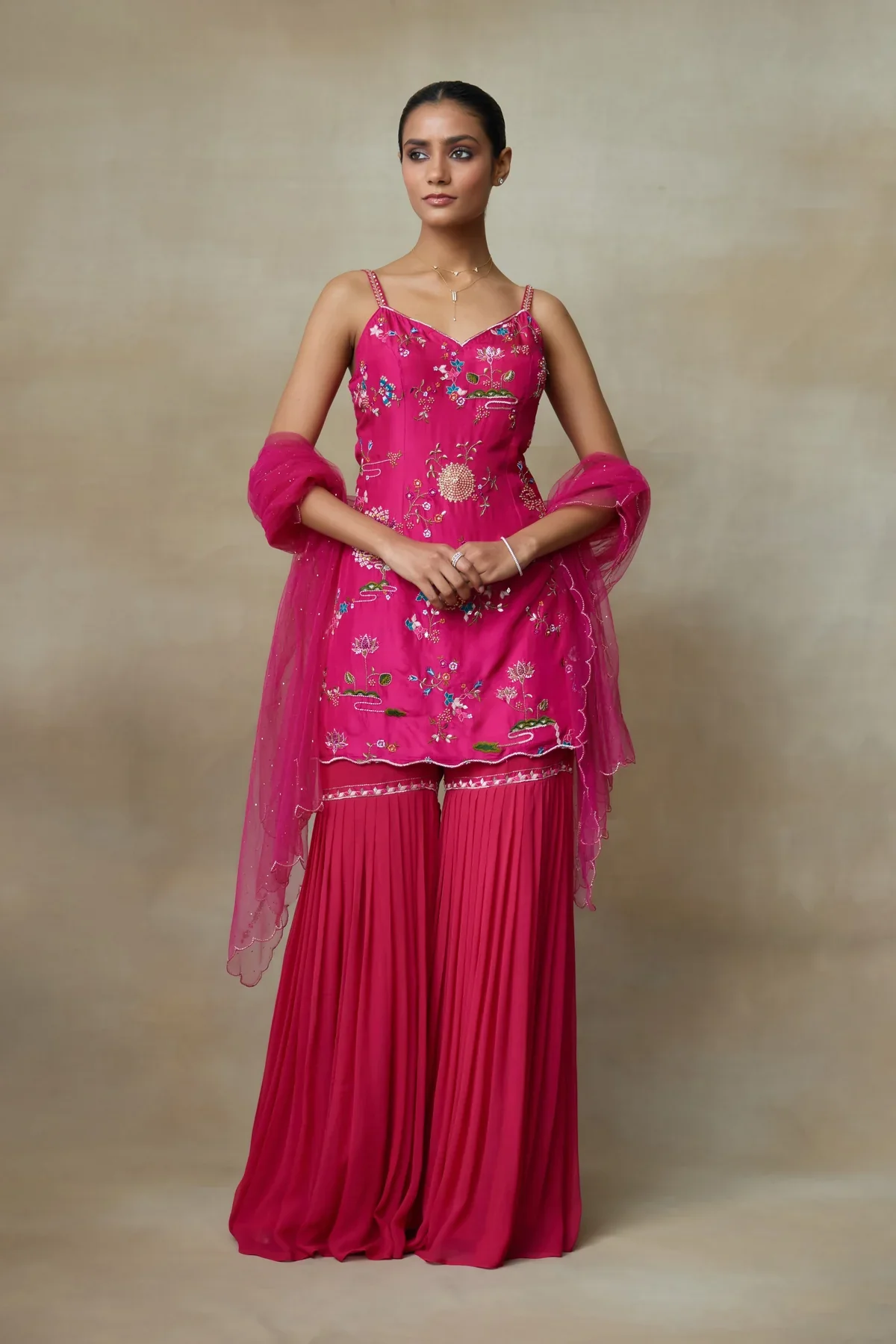 RAVEN - Queen Pink Kurta Set - Image 5
