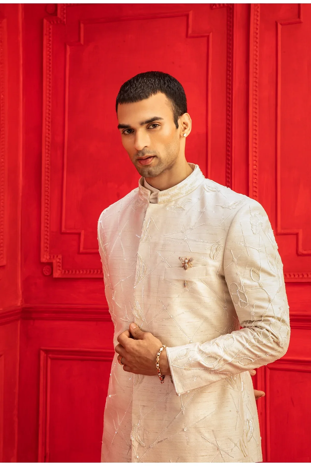 Rooh Embroidered Sherwani - Image 3