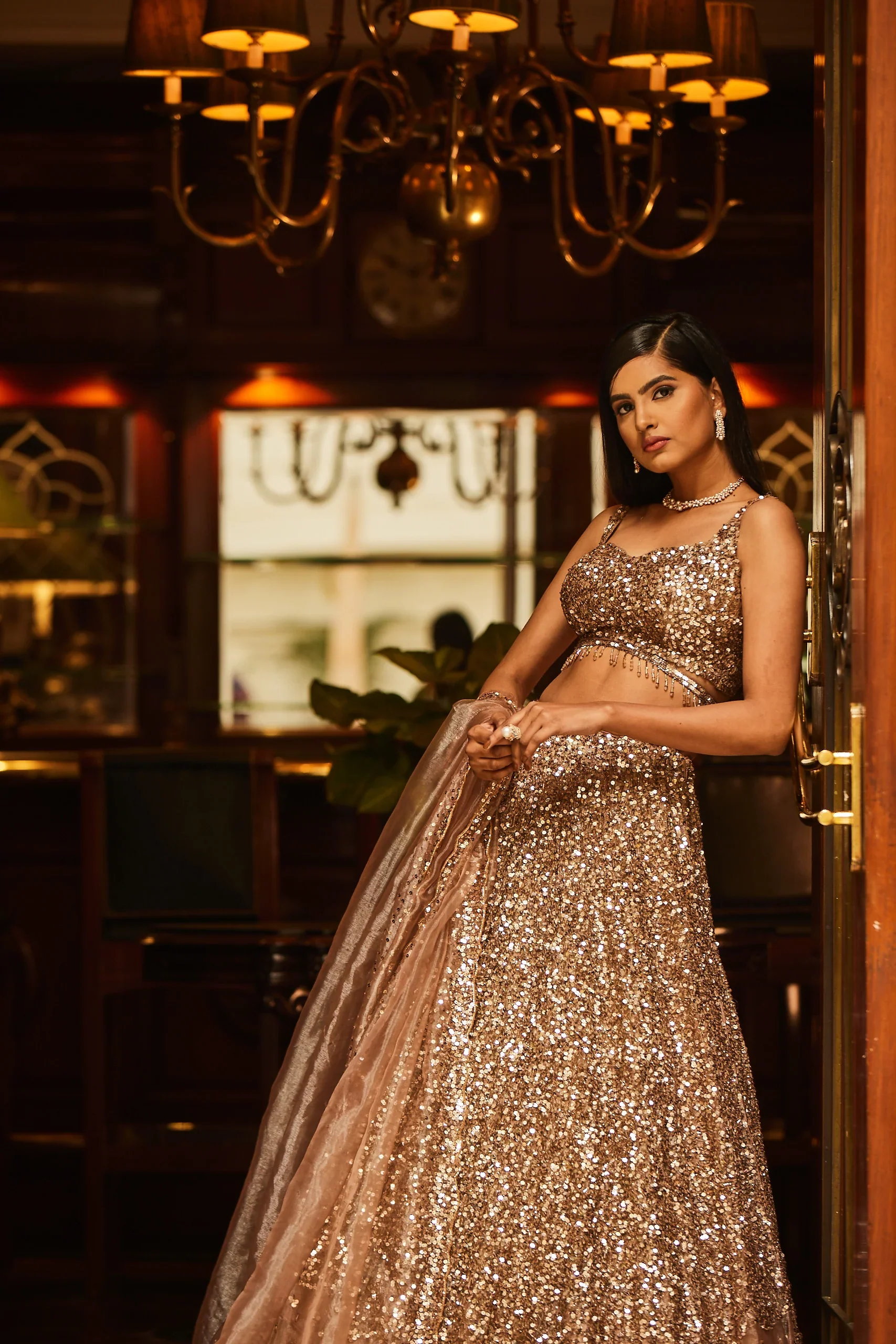 Rosa Bella - Hand Embroidered Lehenga Set - Image 2