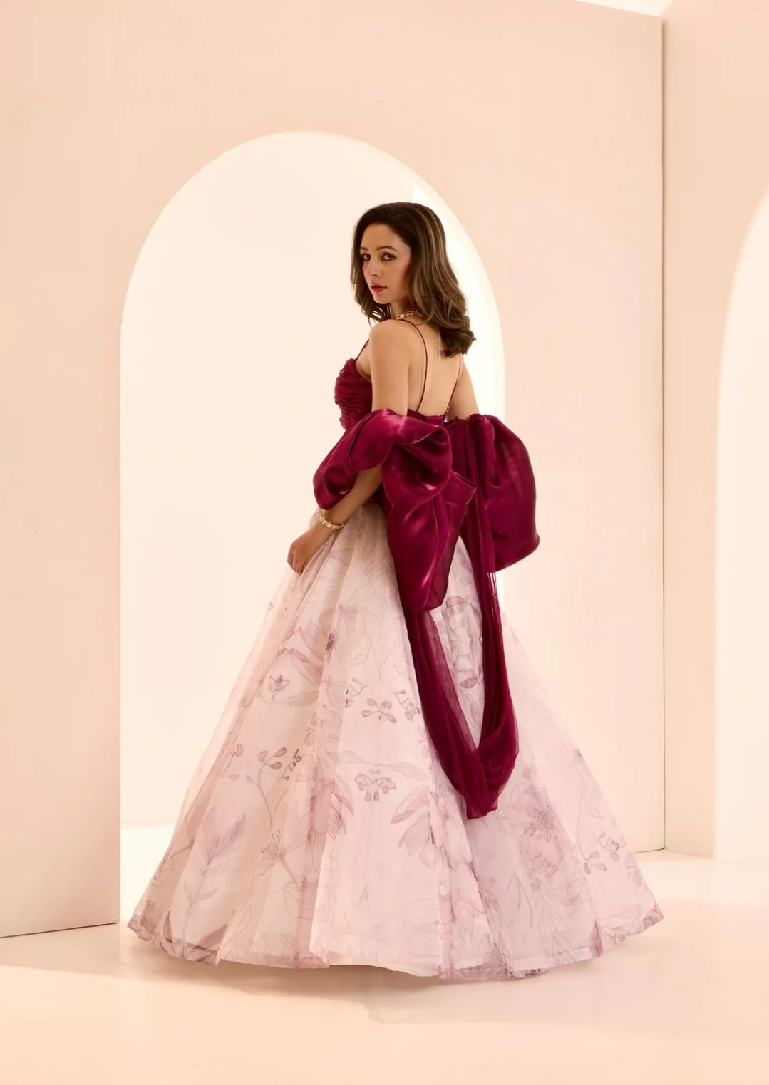 Ruby lehenga set - Image 6
