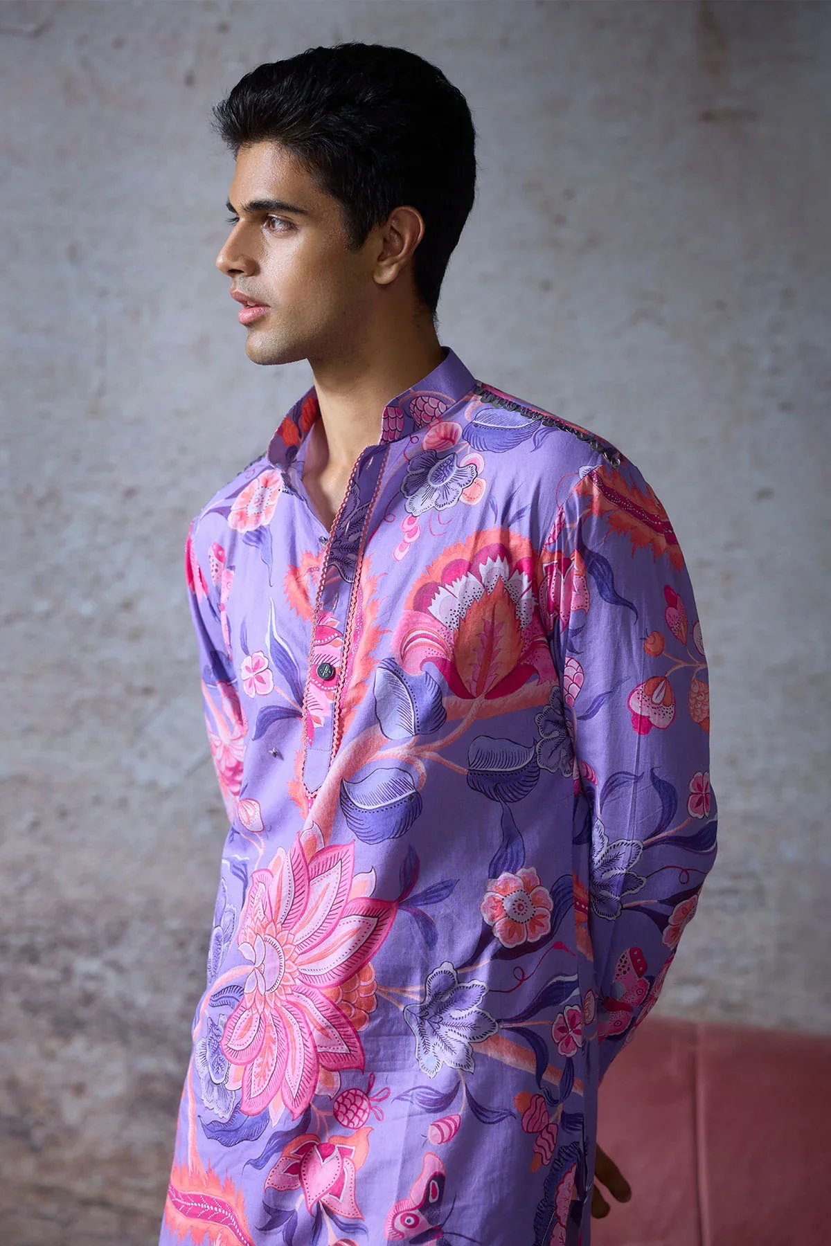 SAHA - Printed Kurta Set - Image 2