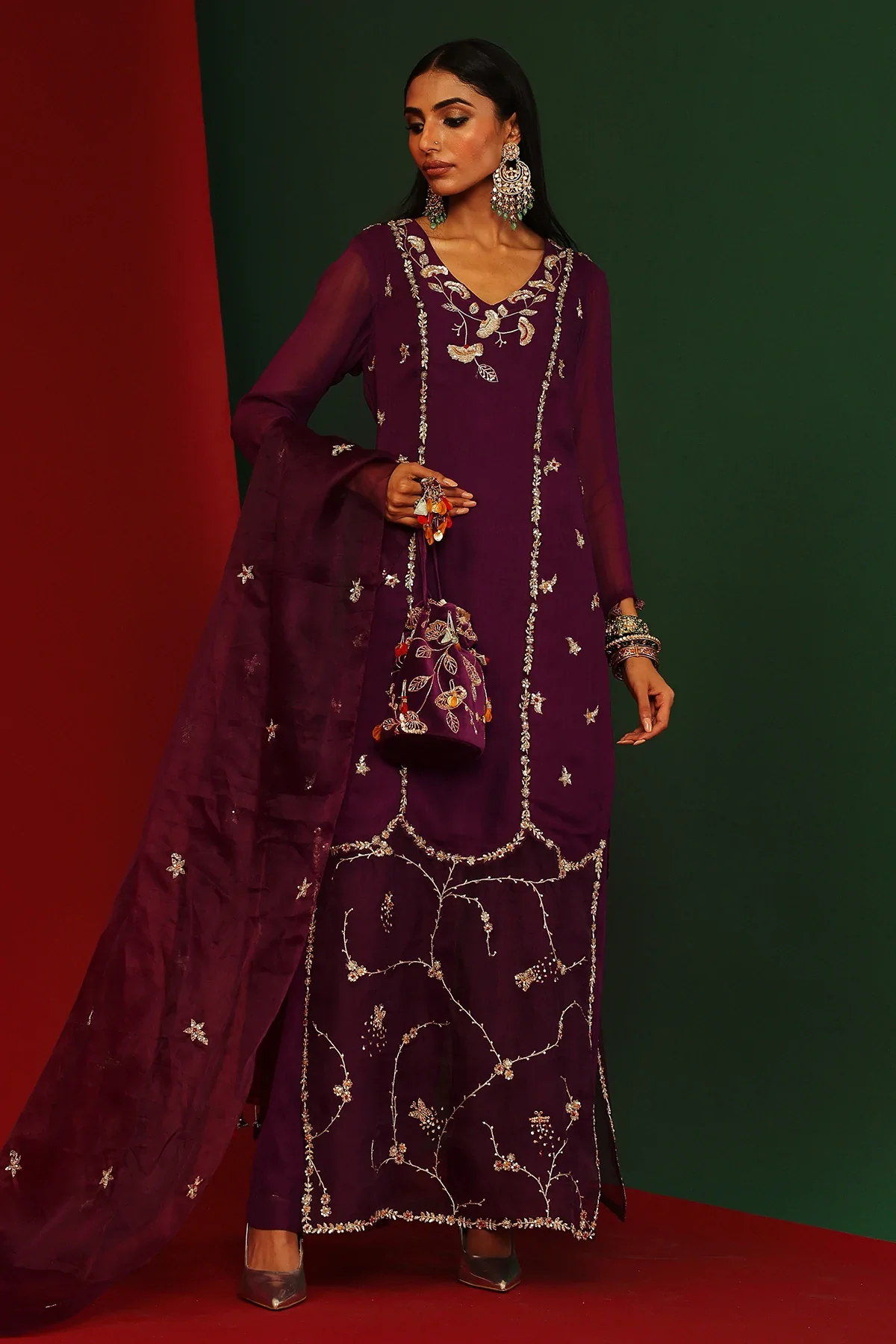 Shail Grapevine Embroidered Kurta - Image 3