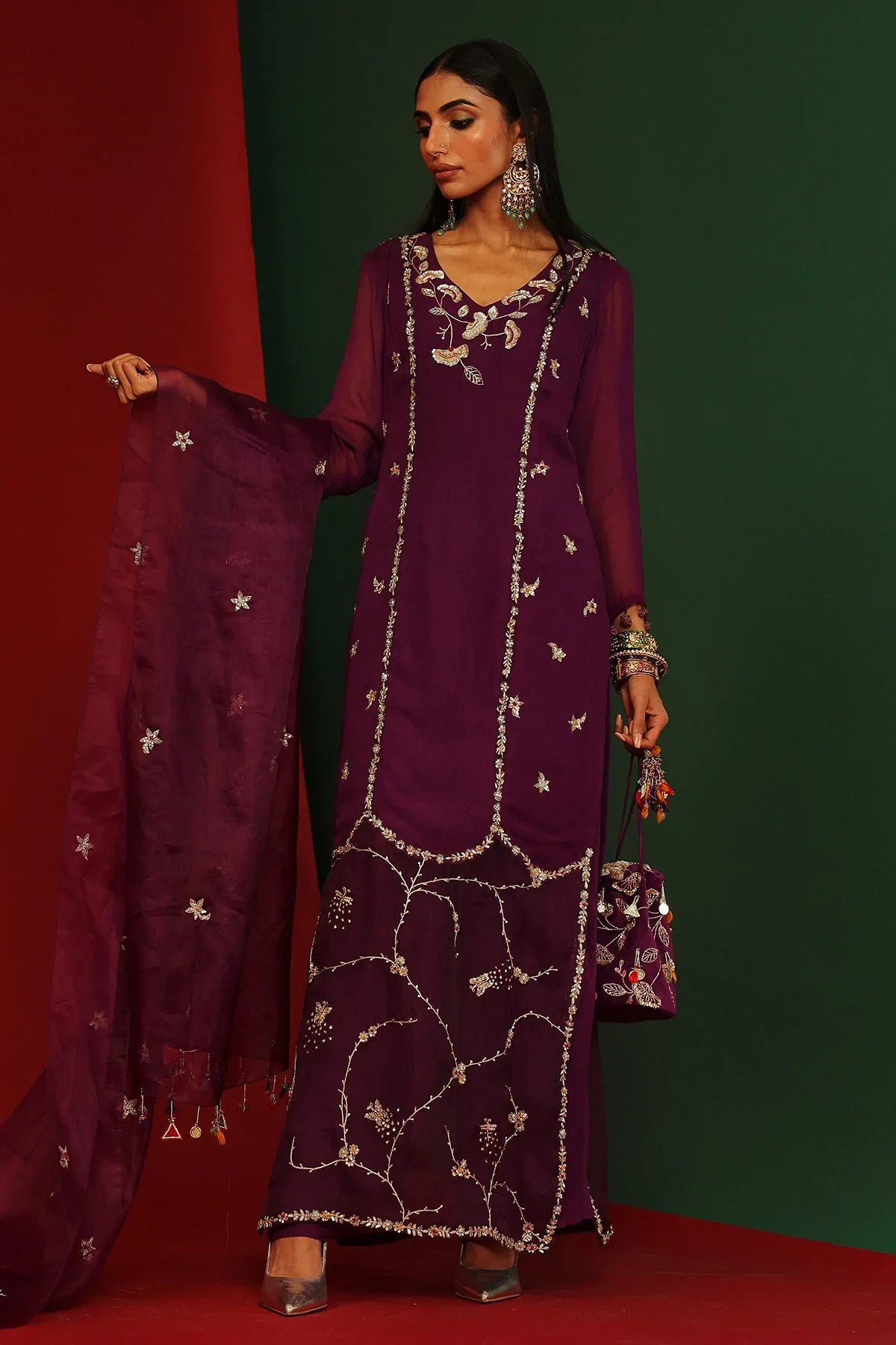 Shail Grapevine Embroidered Kurta - Image 4
