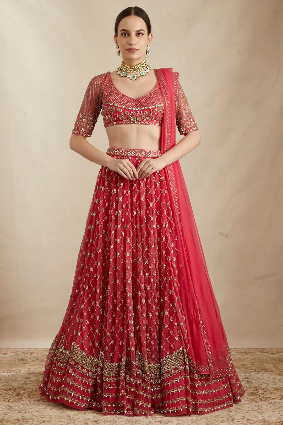 Sharbat Pink Heavy Lehenga Set