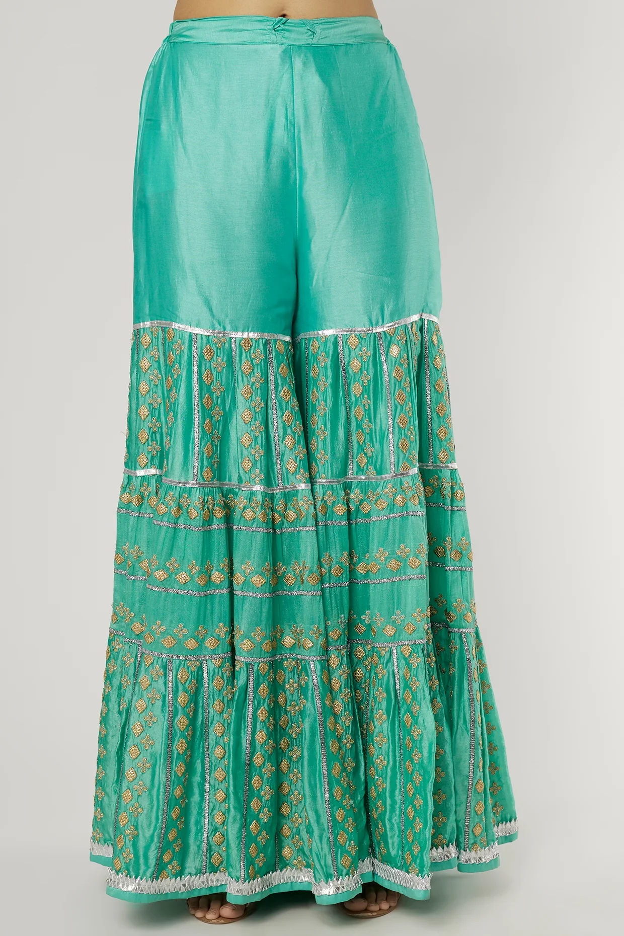 Shofie Neck Kurta With Sharara - Image 4