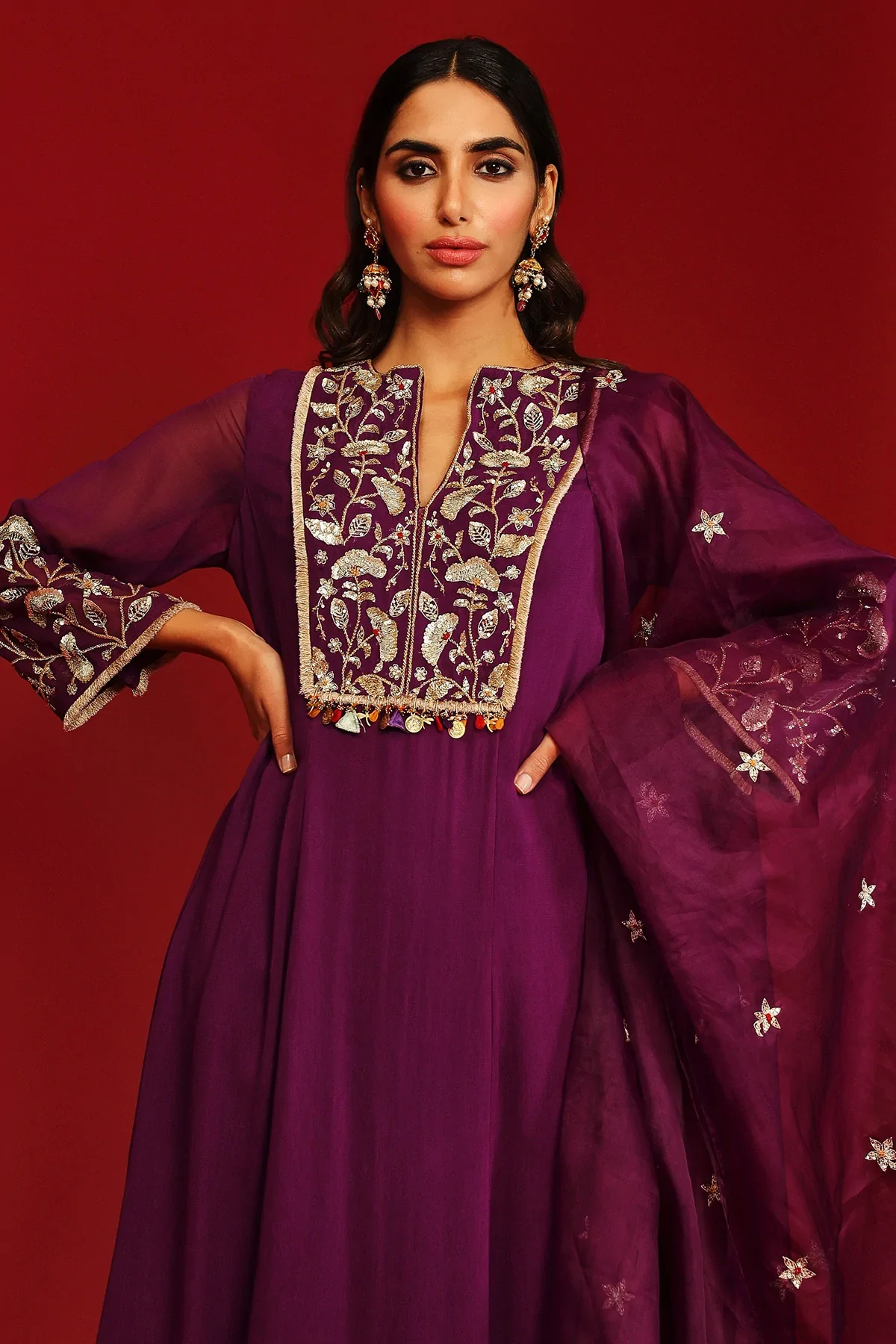 Shriya Grapevine Embroidered Kurta - Image 4