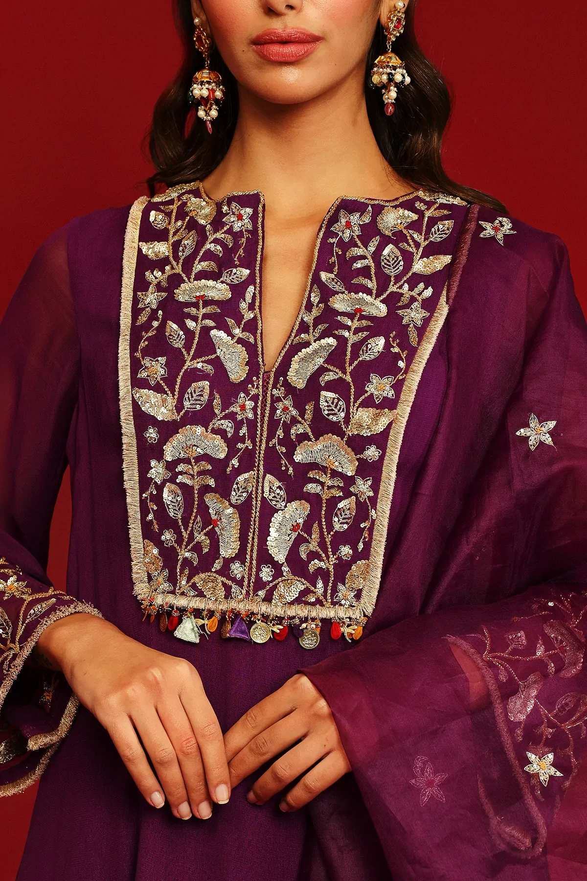 Shriya Grapevine Embroidered Kurta - Image 5
