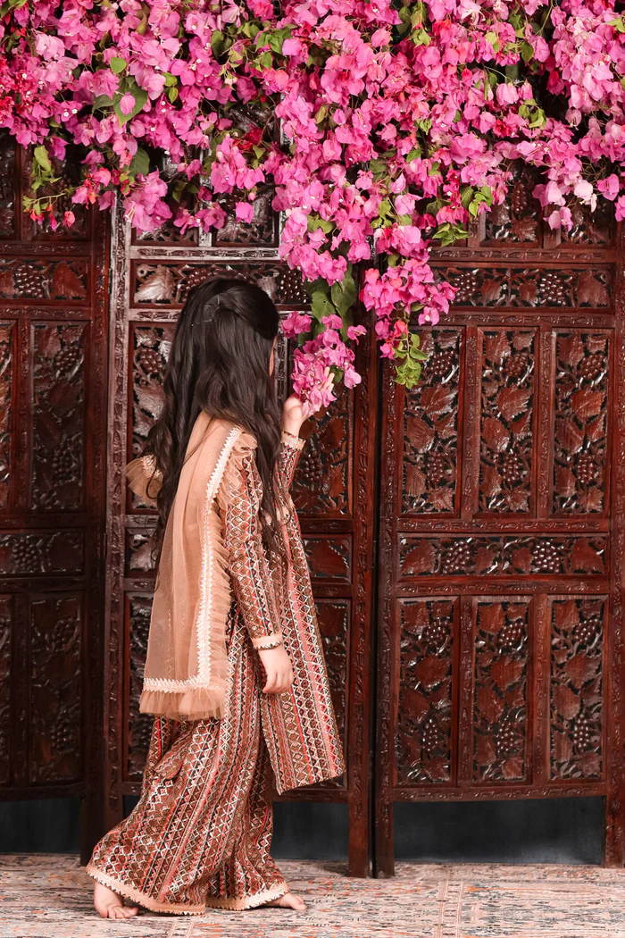 SITARA - Gold Print Cotton Kurti Set - Image 5