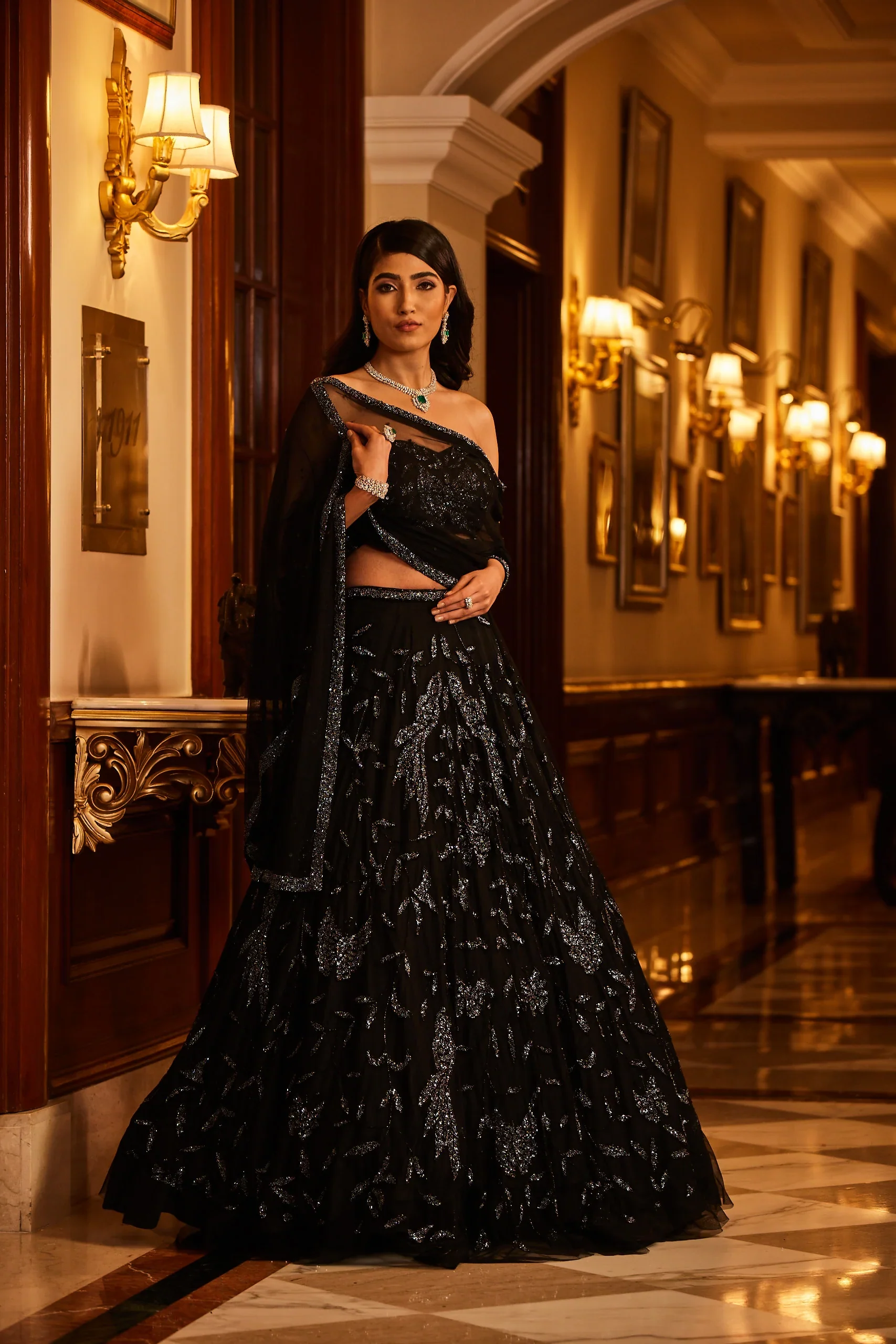Skyline - Hand Embroidered Lehenga Set