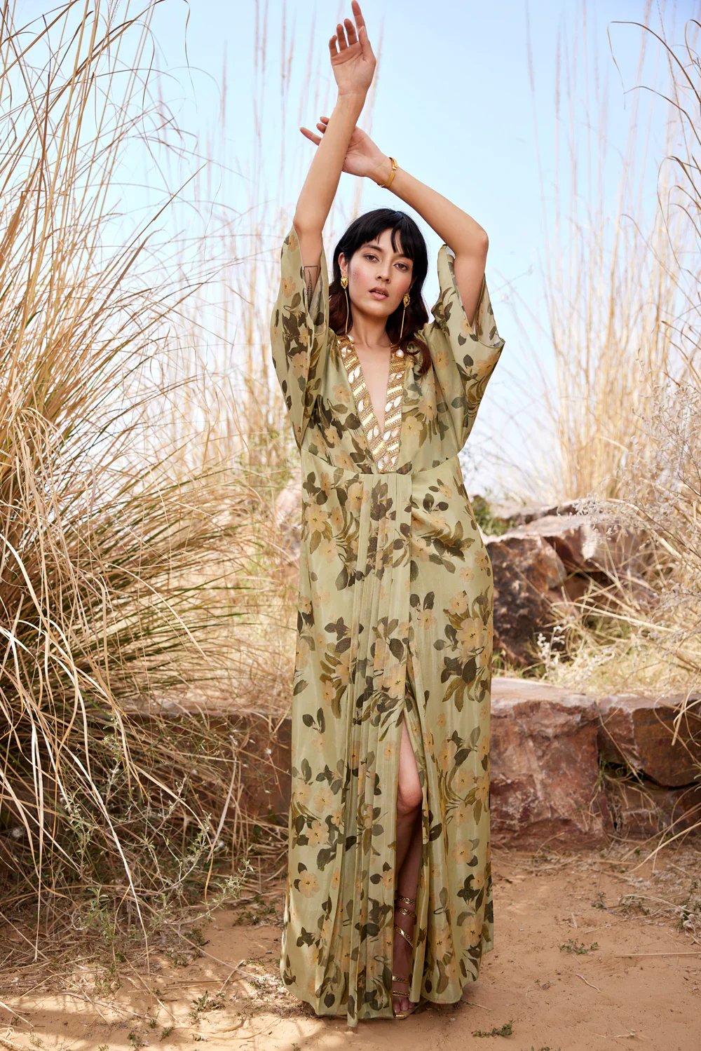 Slit Kaftan Dress - Image 3