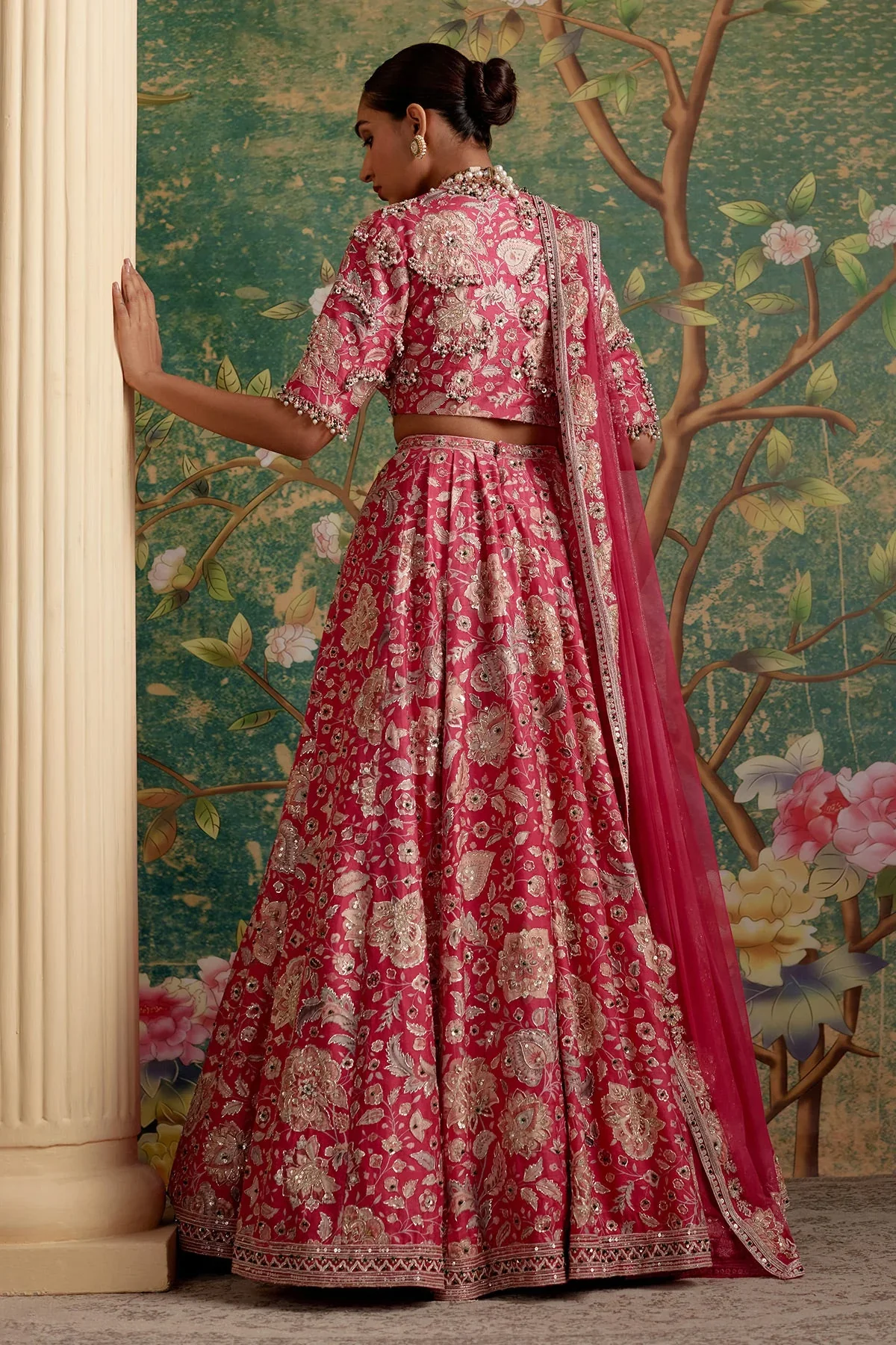 STARLET - Raw Silk Embroidered Lehenga Set - Image 3