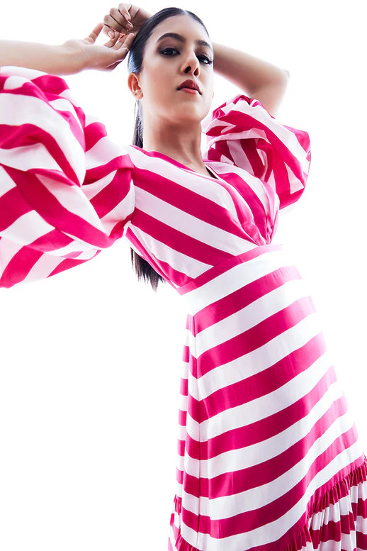 Striped Maxi Dress - Image 2