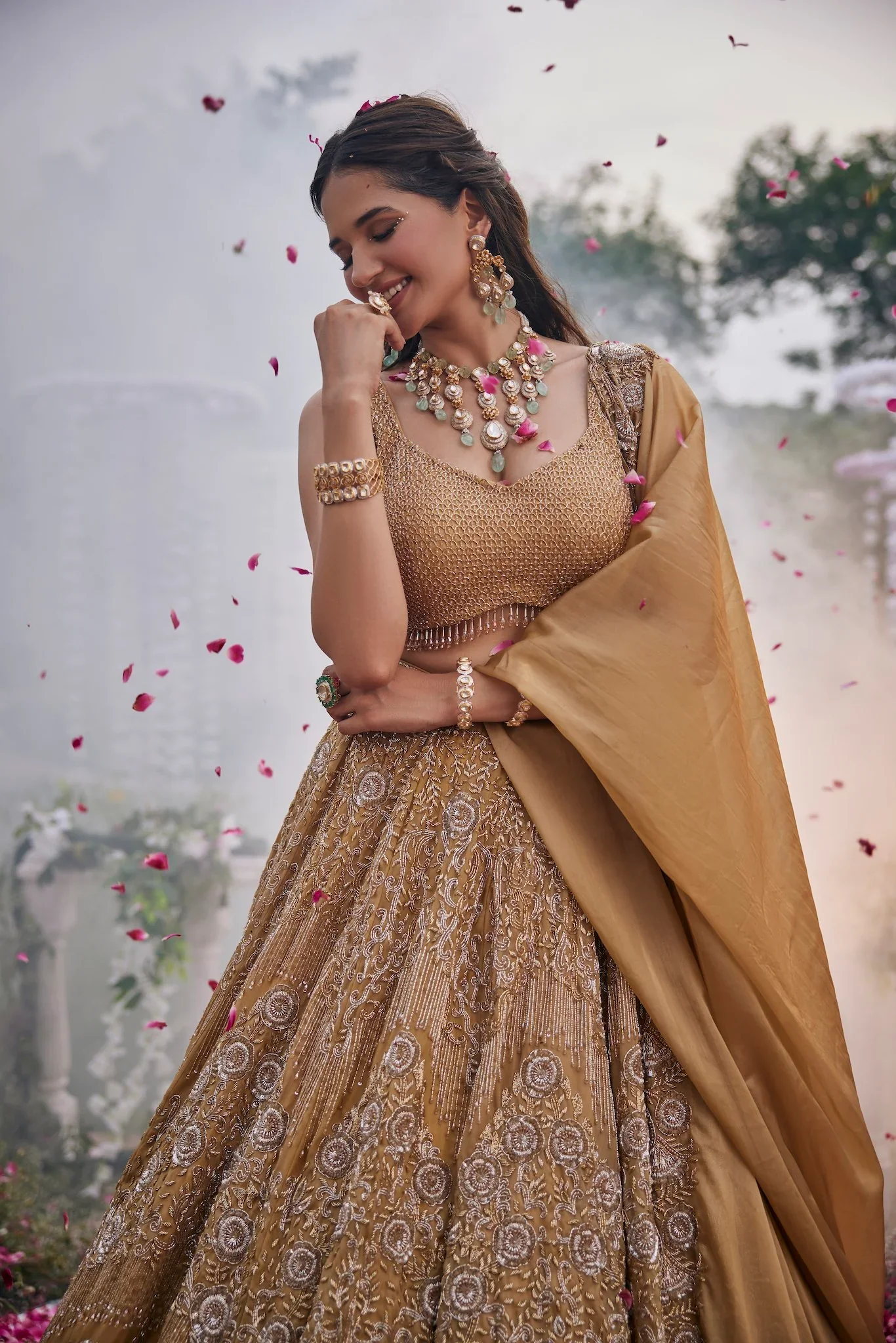 Sunflower Mustard Lehenga - Image 2
