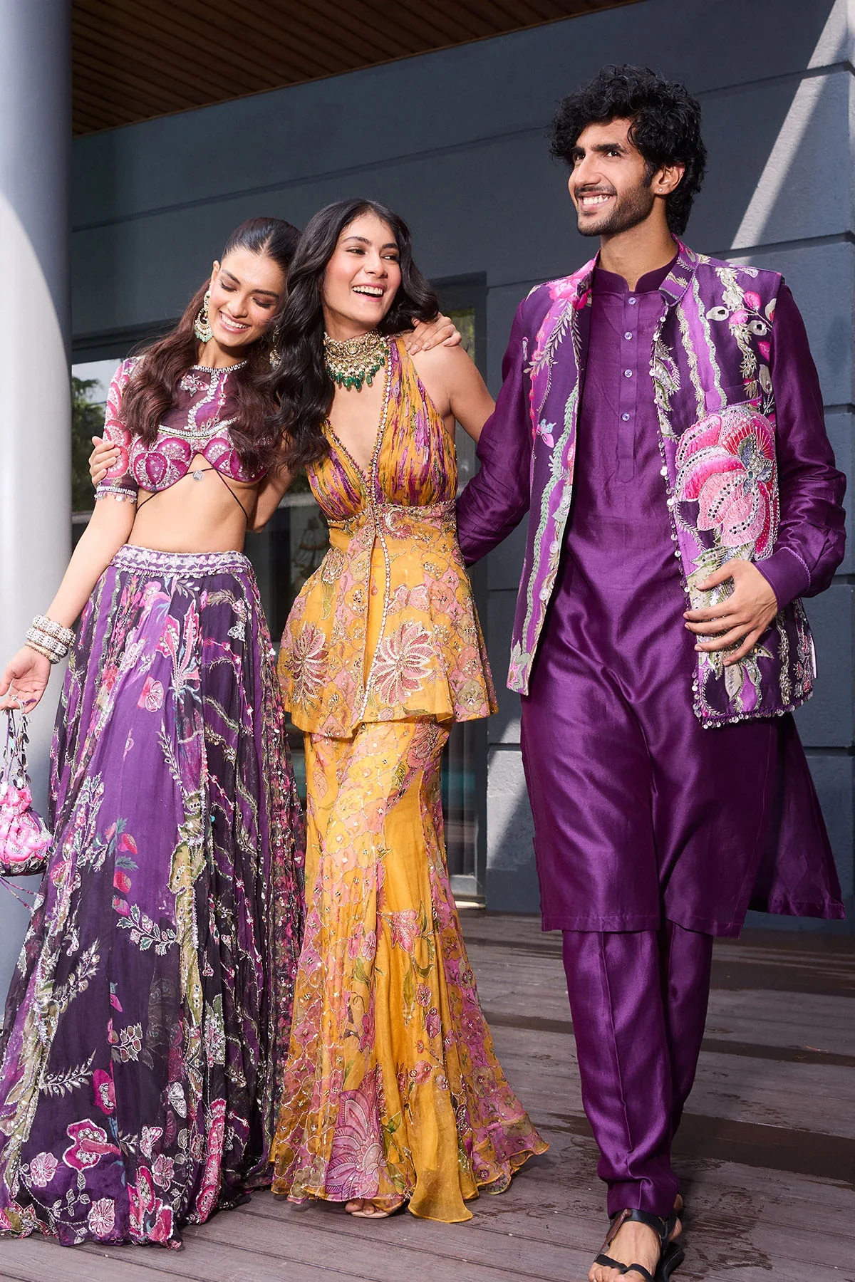 Tahira - Embroidered Multi Panelled Lehenga - Image 6