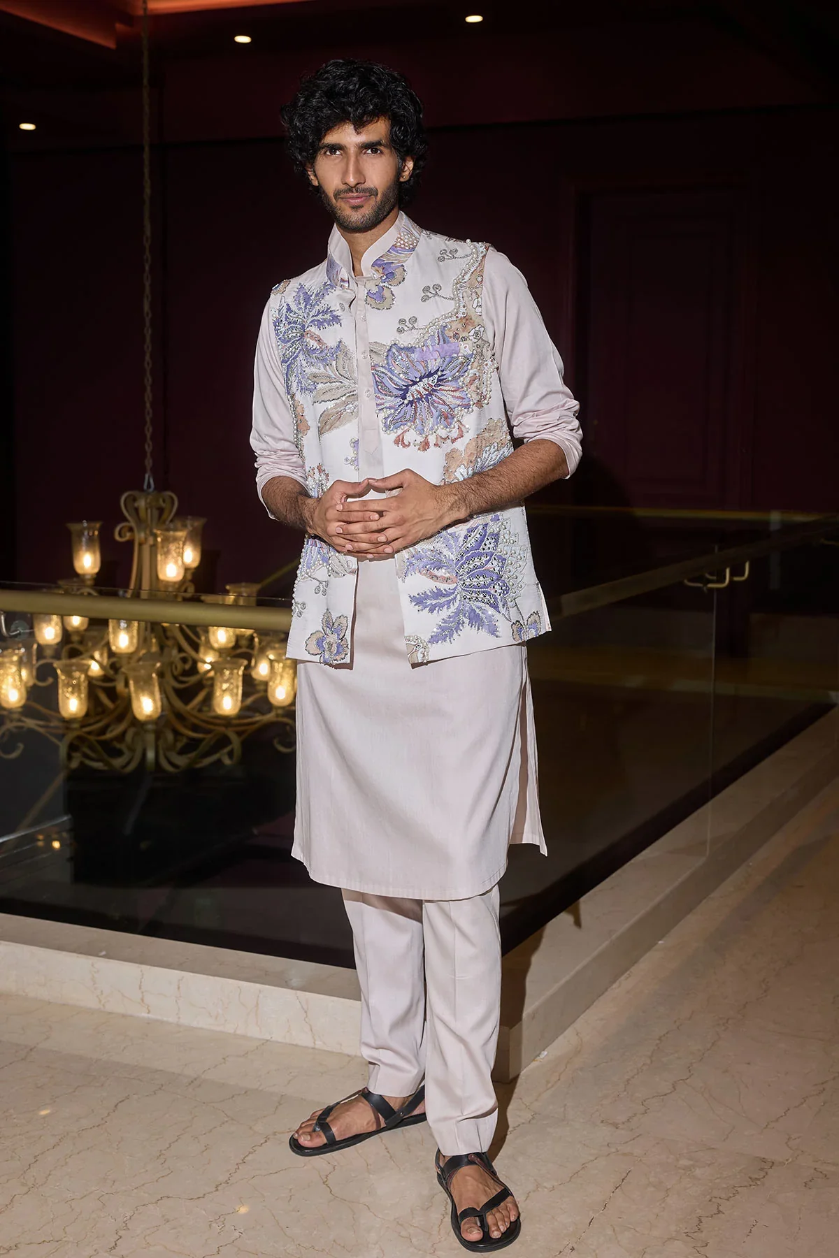 TAUKEER - Heavy Hand Embroidered Bandi and Kurta Set