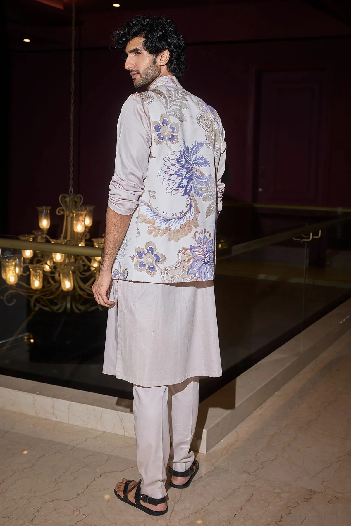 TAUKEER - Heavy Hand Embroidered Bandi and Kurta Set - Image 5