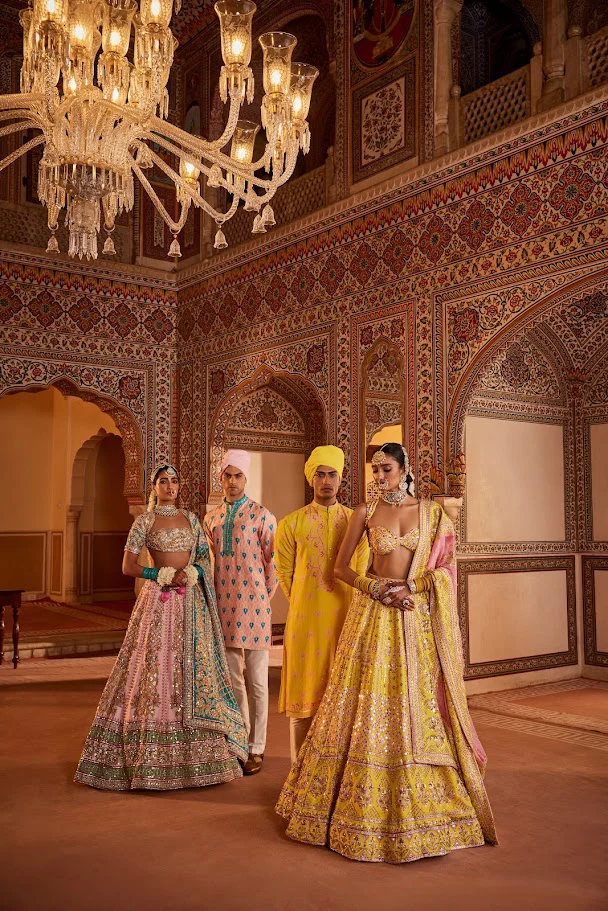 TAVISH - Yellow Printed Kurta Set - Image 2