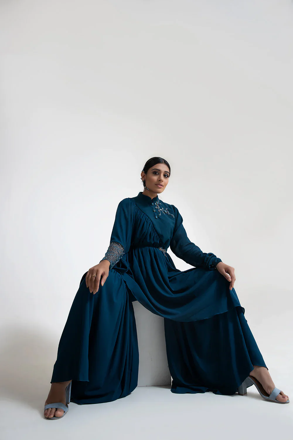 Teal Blue Pant Set - Image 7
