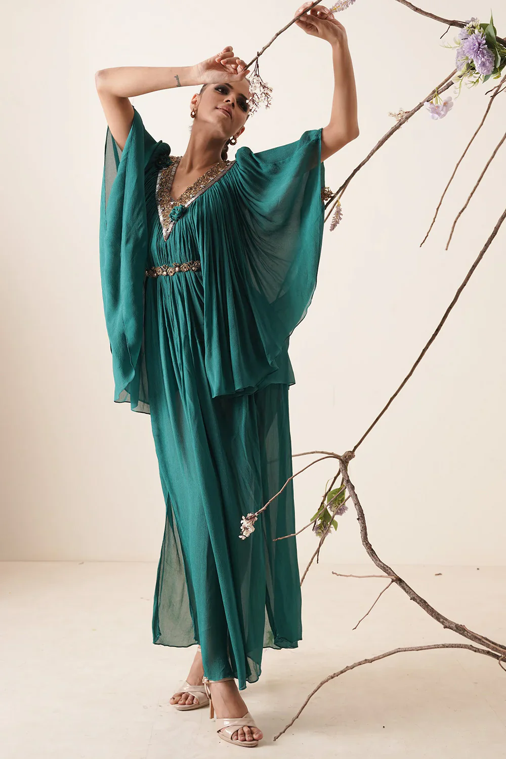 Teal Kaftaan - Image 8